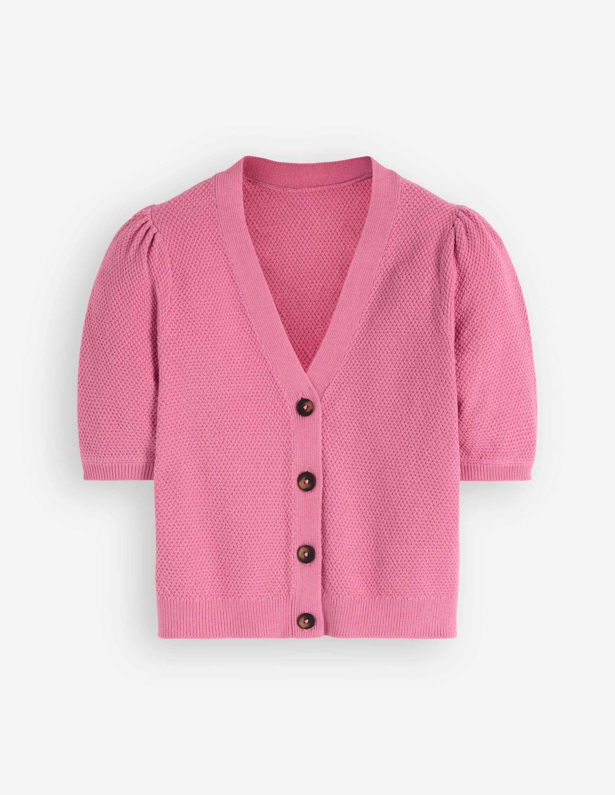 Hayley Cotton V-neck Cardigan-Dusty Rose - Image 5