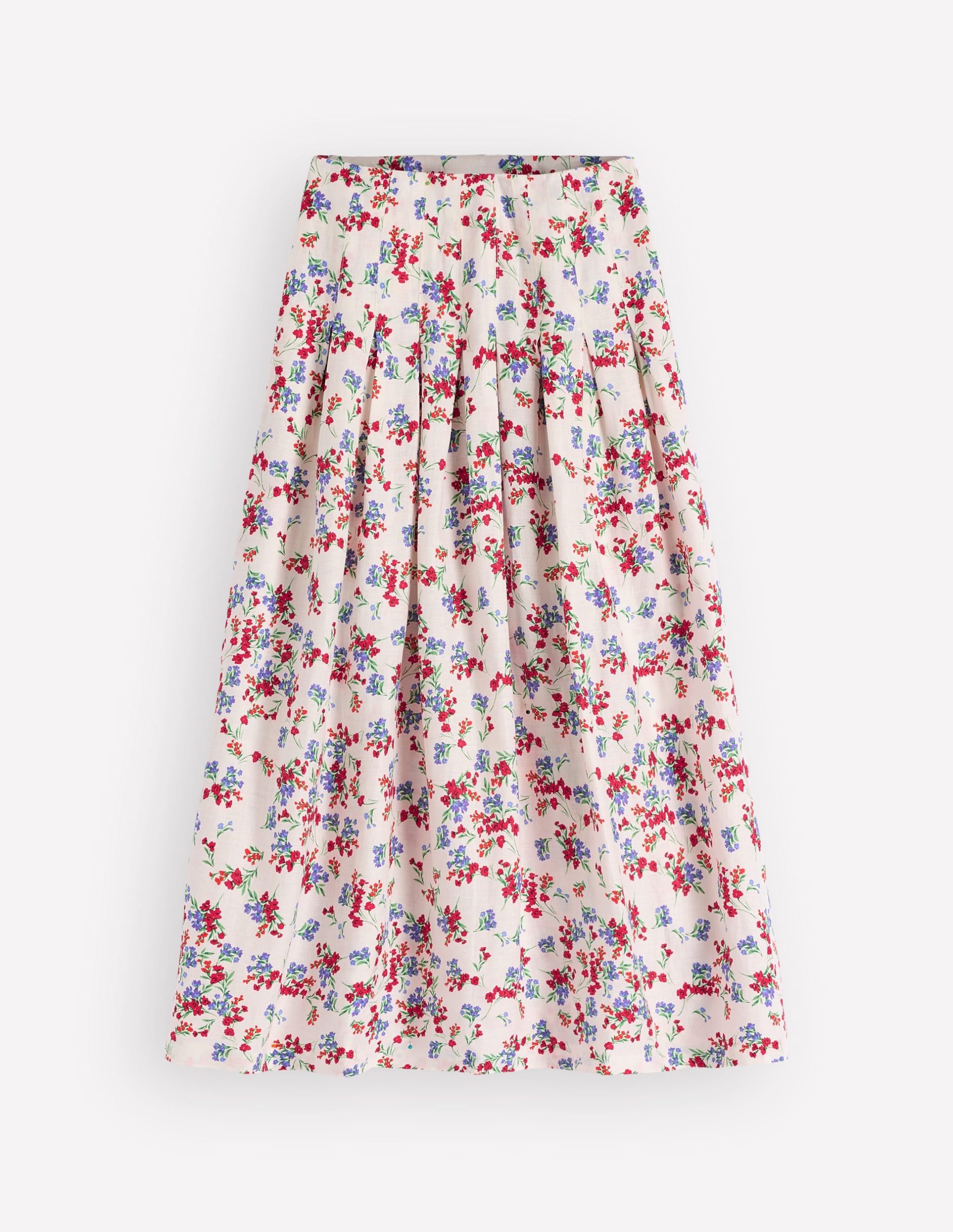 Valentina Linen Skirt-Ivory. Bloom Scatter - Image 9