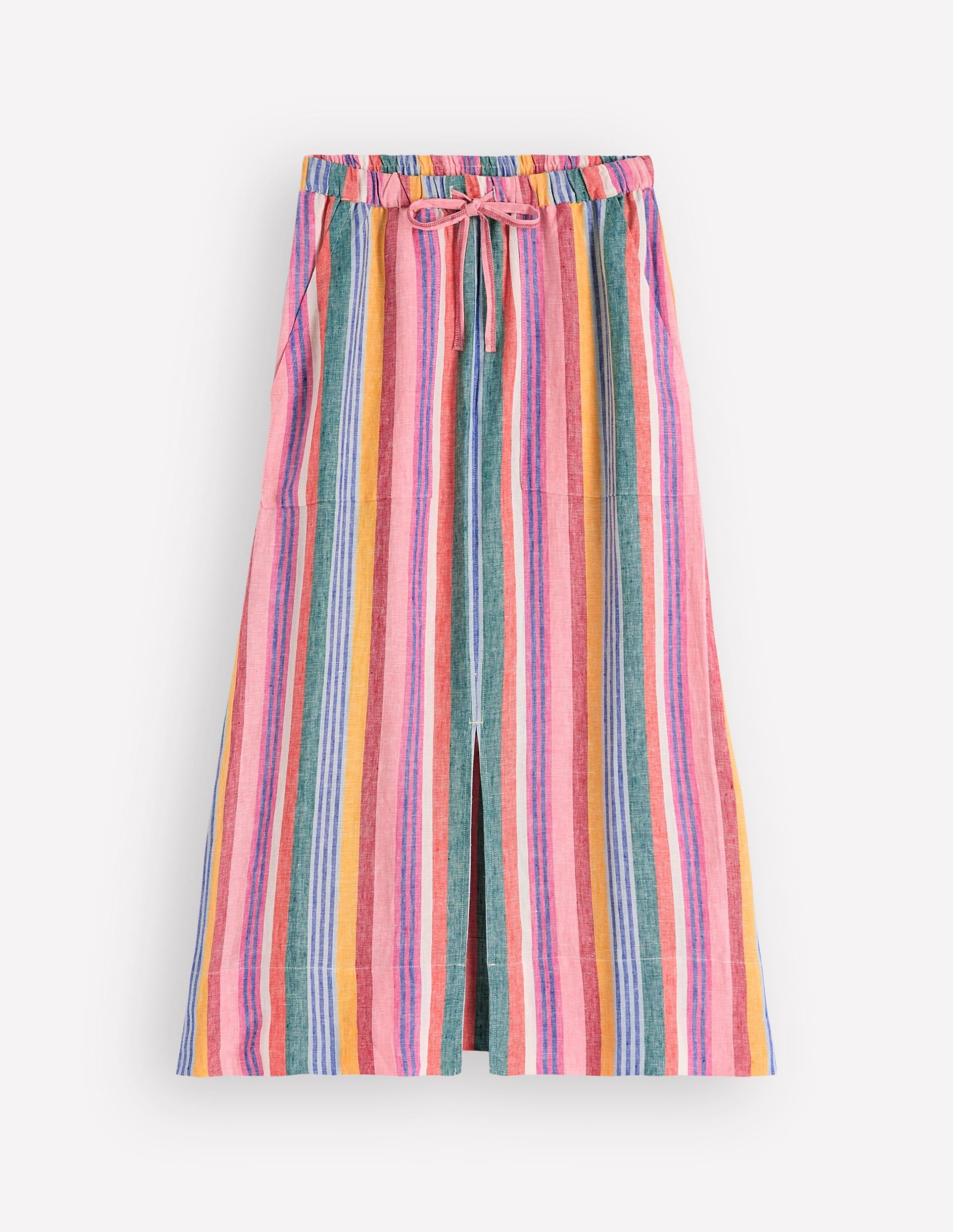 Layla Linen Skirt-Hot Varigated Multistripe - Image 7