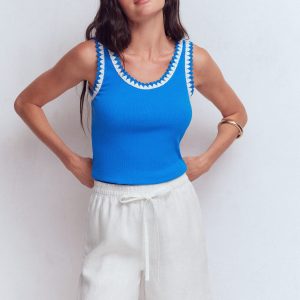 Islington Linen Shorts-White
