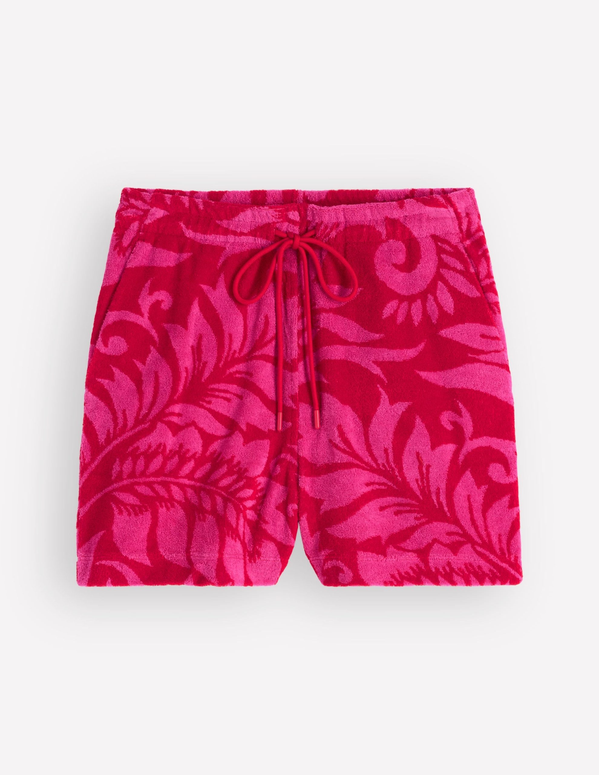 Islington Towelling Shorts-Salsa. Floral - Image 5