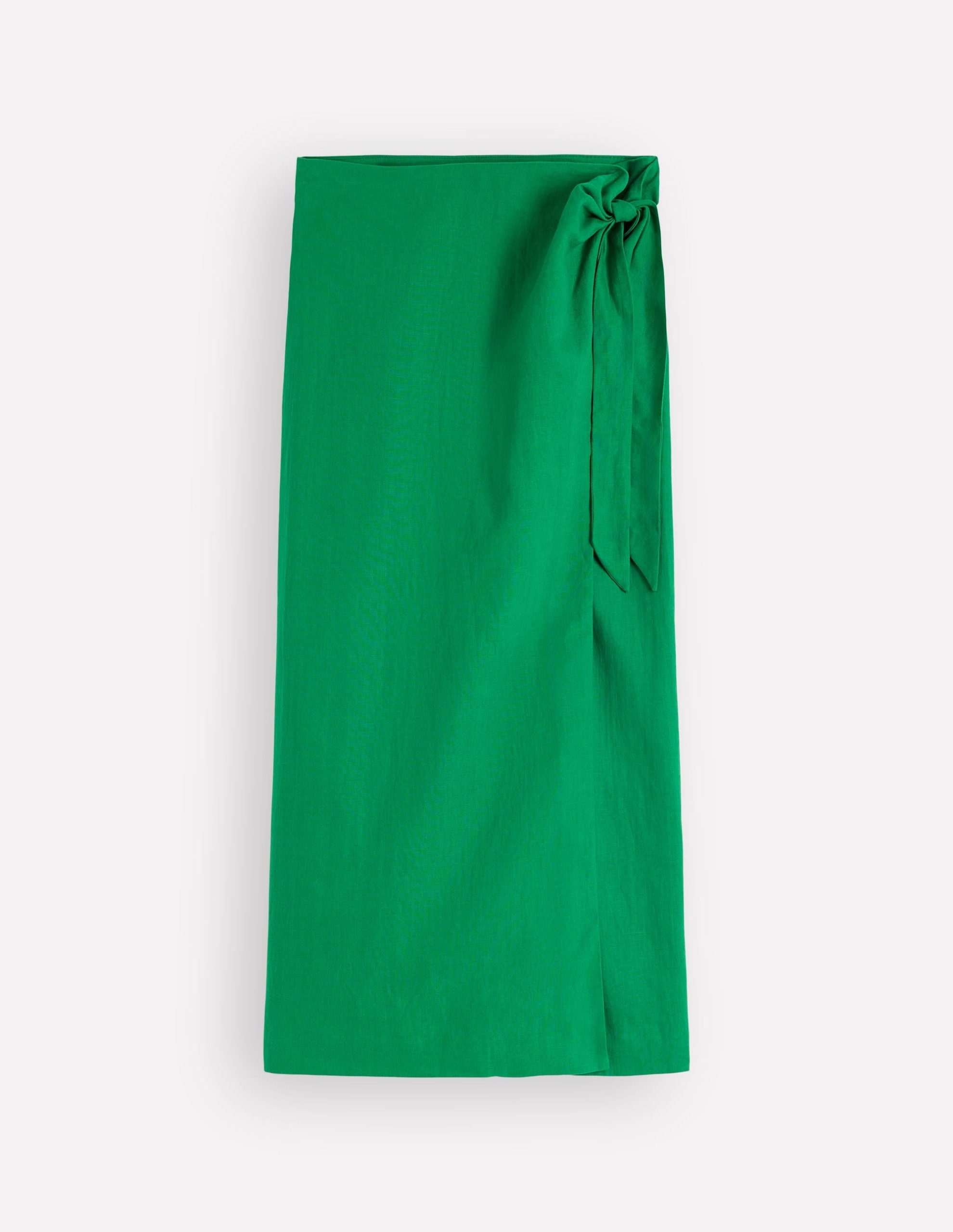 Dimitra Linen Column Skirt-Rich Emerald - Image 6