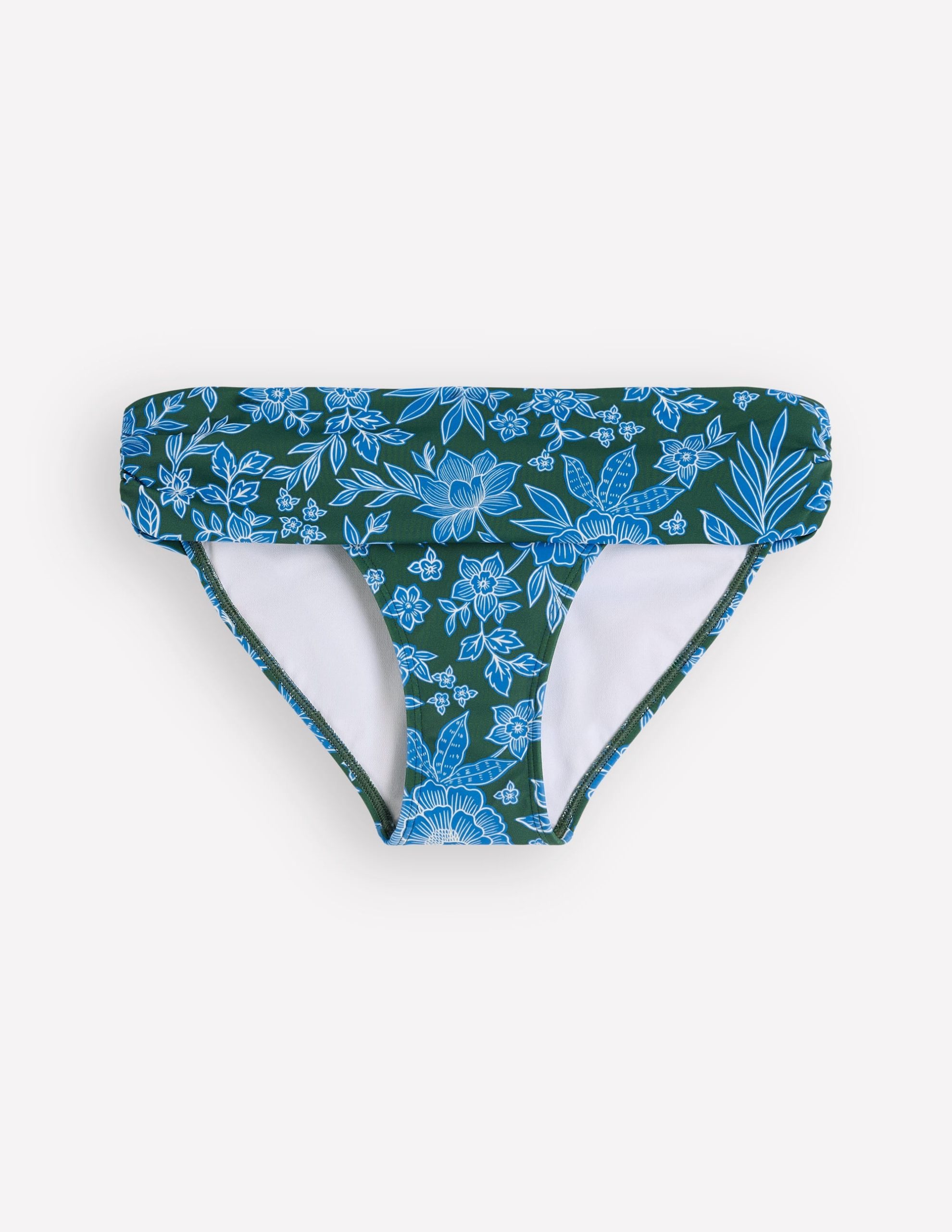 Classic Fold Bikini Bottoms-Dark Green. Paradise - Image 5