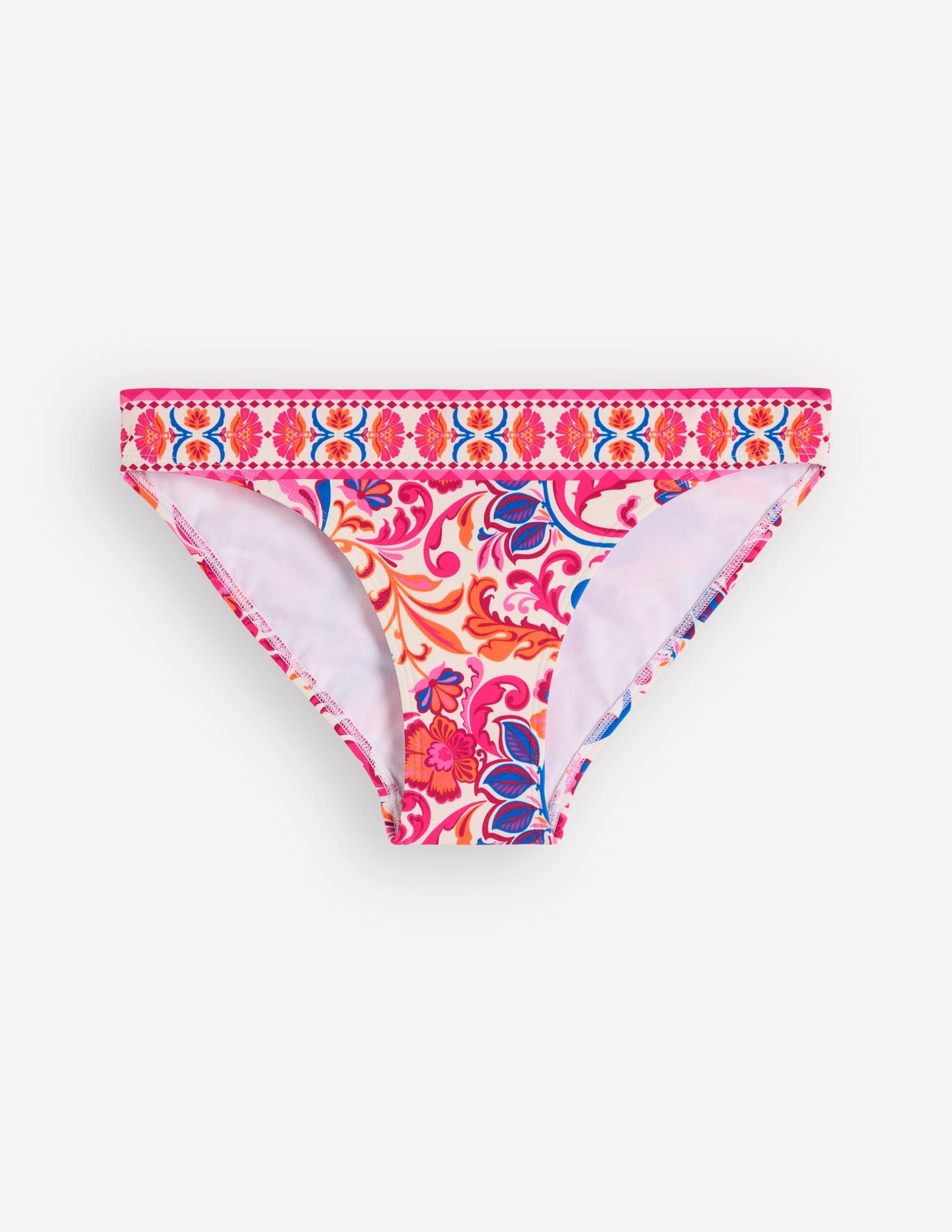 Porto Bikini Bottoms-Pink Power. Flourishing Meadow - Image 6