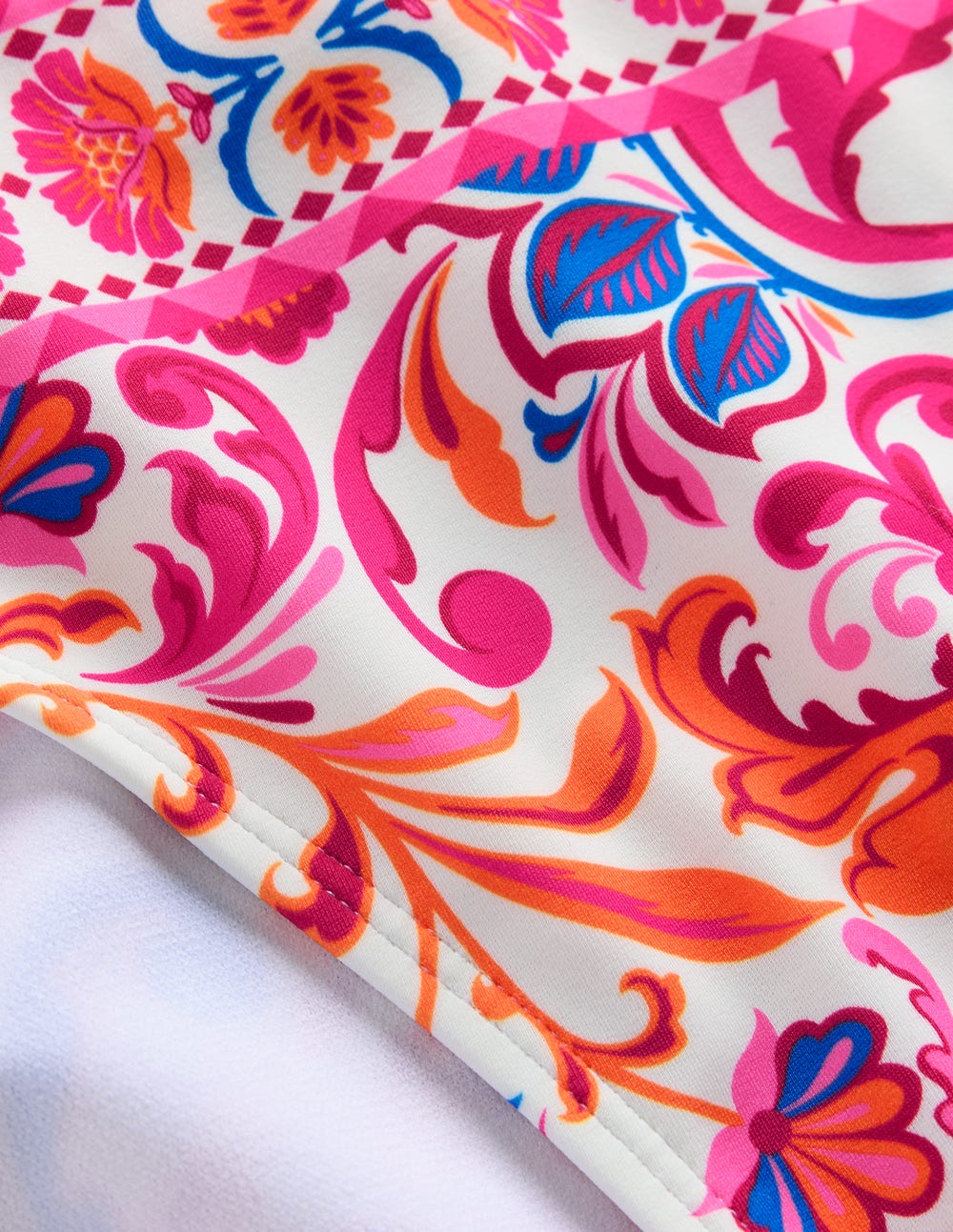 Porto Bikini Bottoms-Pink Power. Flourishing Meadow - Image 7