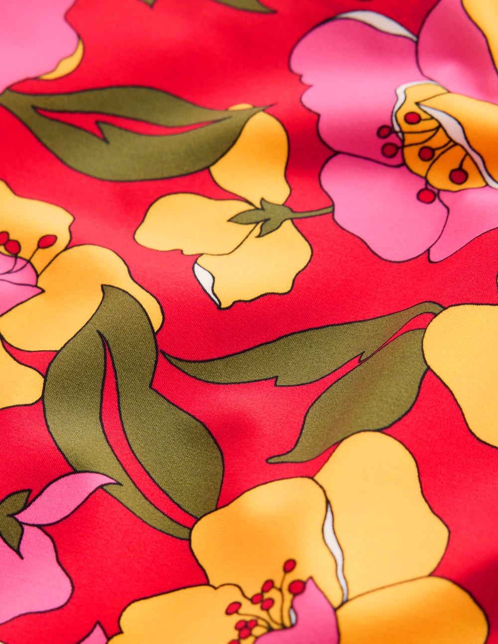 Paros Bandeau Swimsuit-Red. Radiant Bloom - Image 6