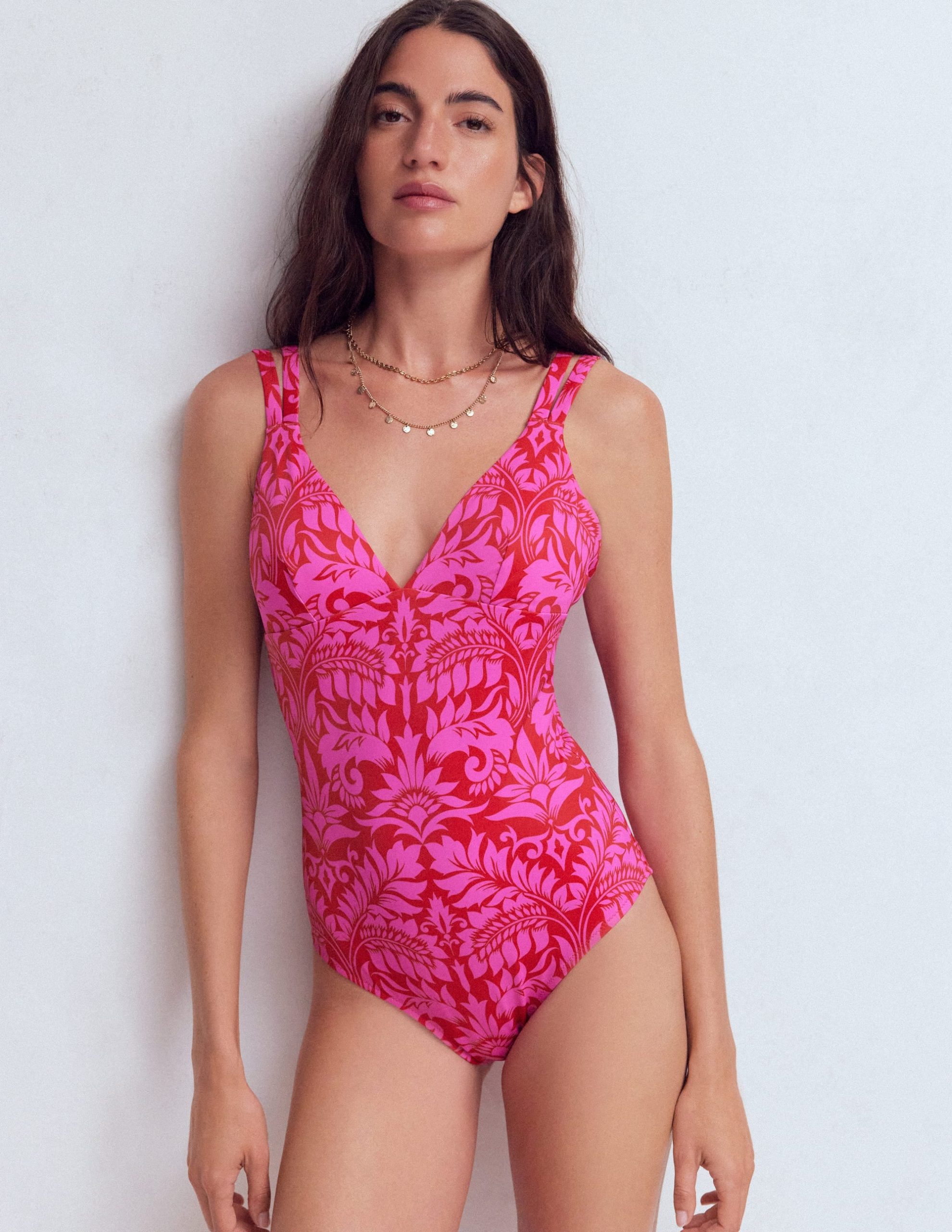 Arles Swimsuit-Salsa. Ornamental Foliage - Image 3