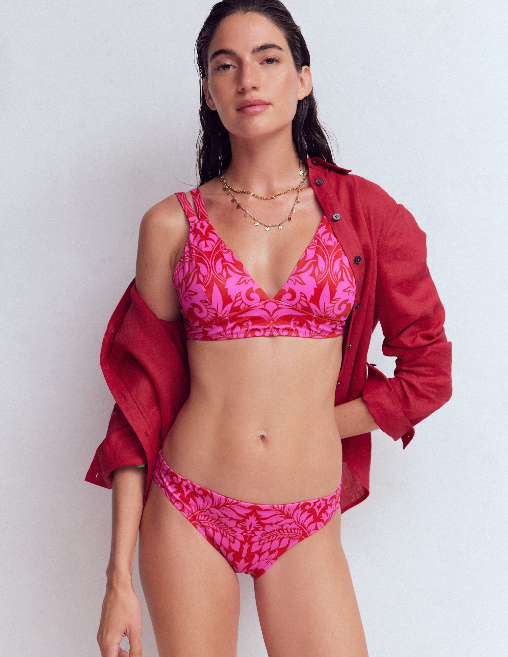 Arles Bikini Top-Salsa. Ornamental Foliage - Image 4