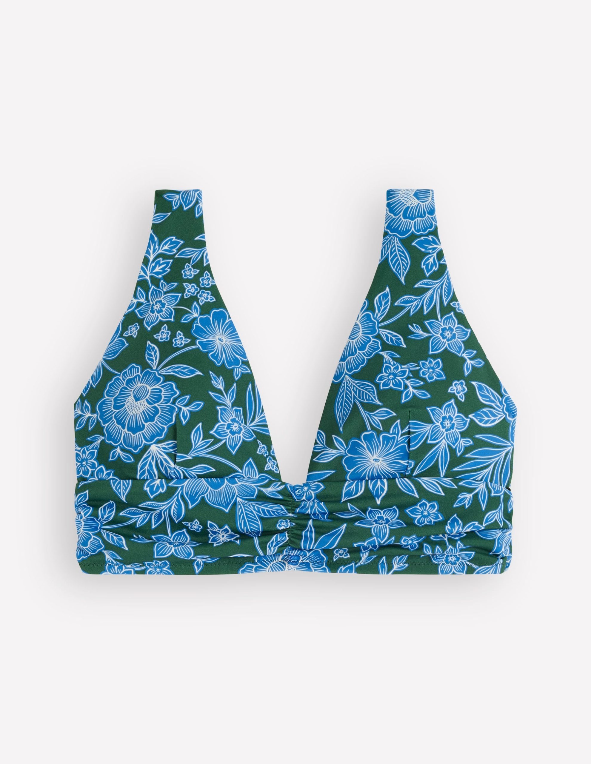Mykonos Deep V Bikini Top-Dark Green. Paradise - Image 5