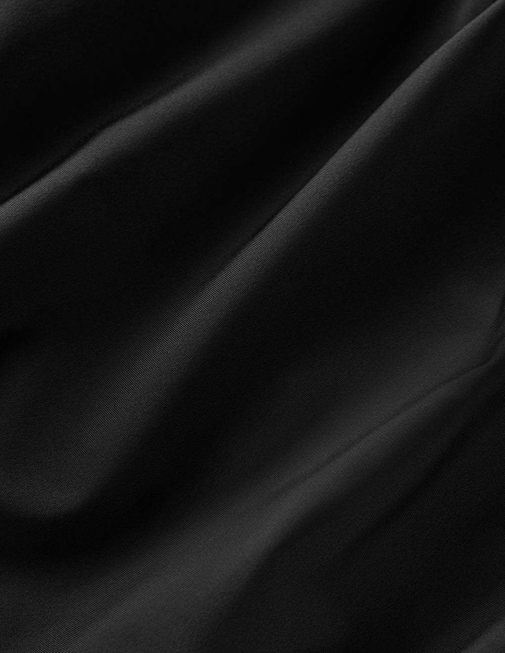 Pleated Strap Cross Swimsuit-Black - Image 7