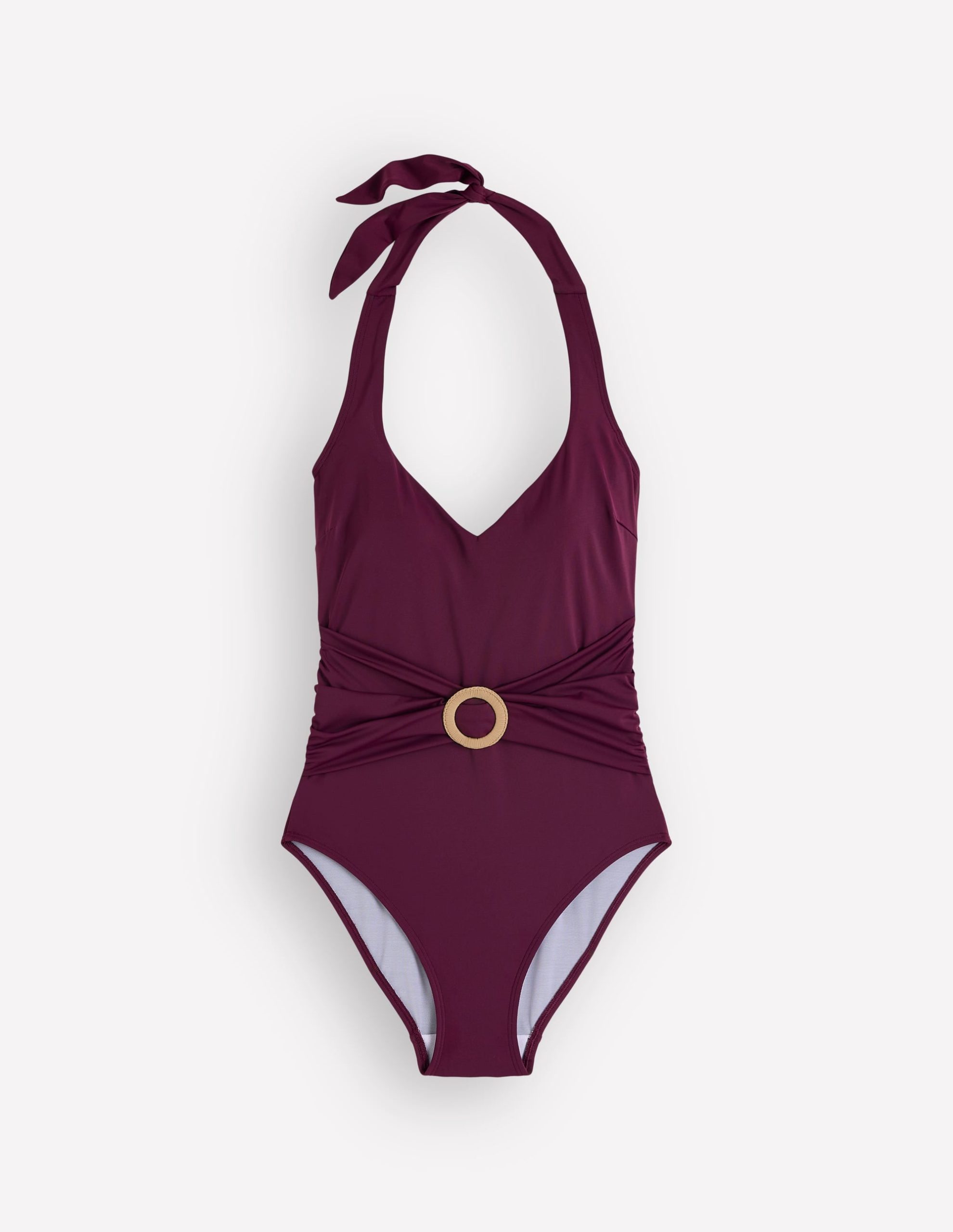 Sorrento Hoop Sash Swimsuit-Chocberry - Image 6