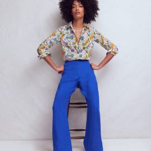 Sienna Cotton Shirt-Multi. Tropical Safari