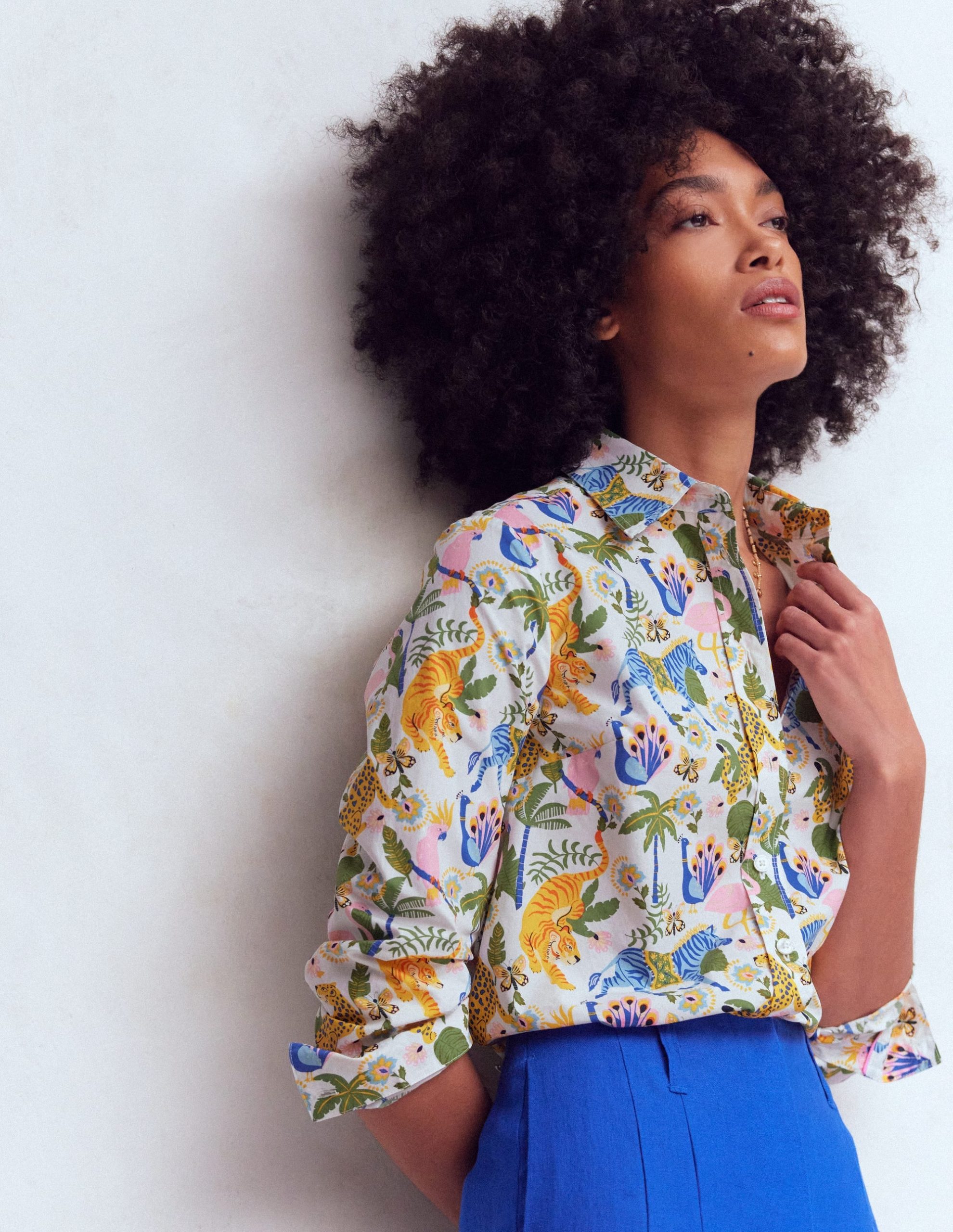 Sienna Cotton Shirt-Multi. Tropical Safari - Image 4