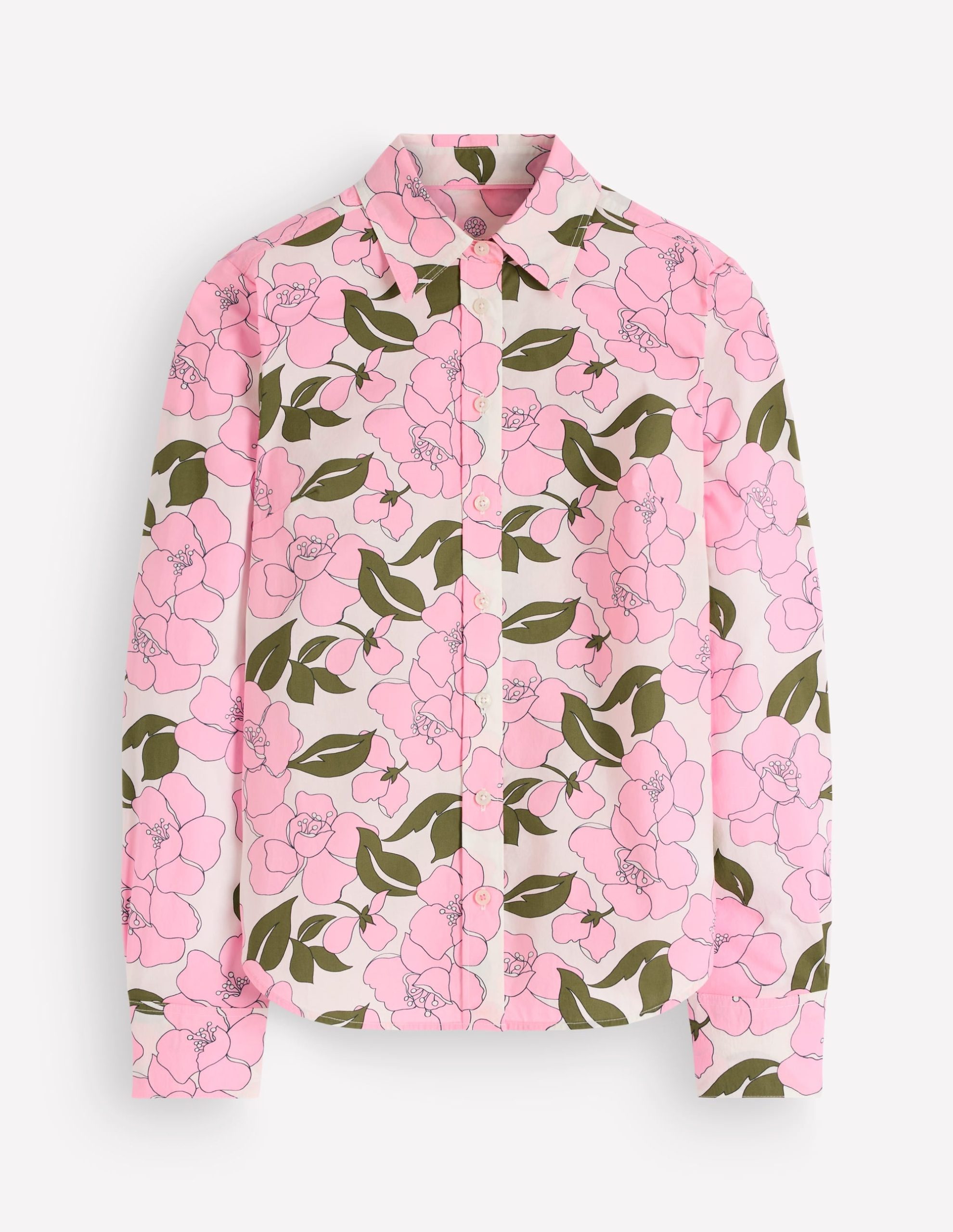 Sienna Cotton Shirt-Blossom Pink. Radiant Bloom - Image 6