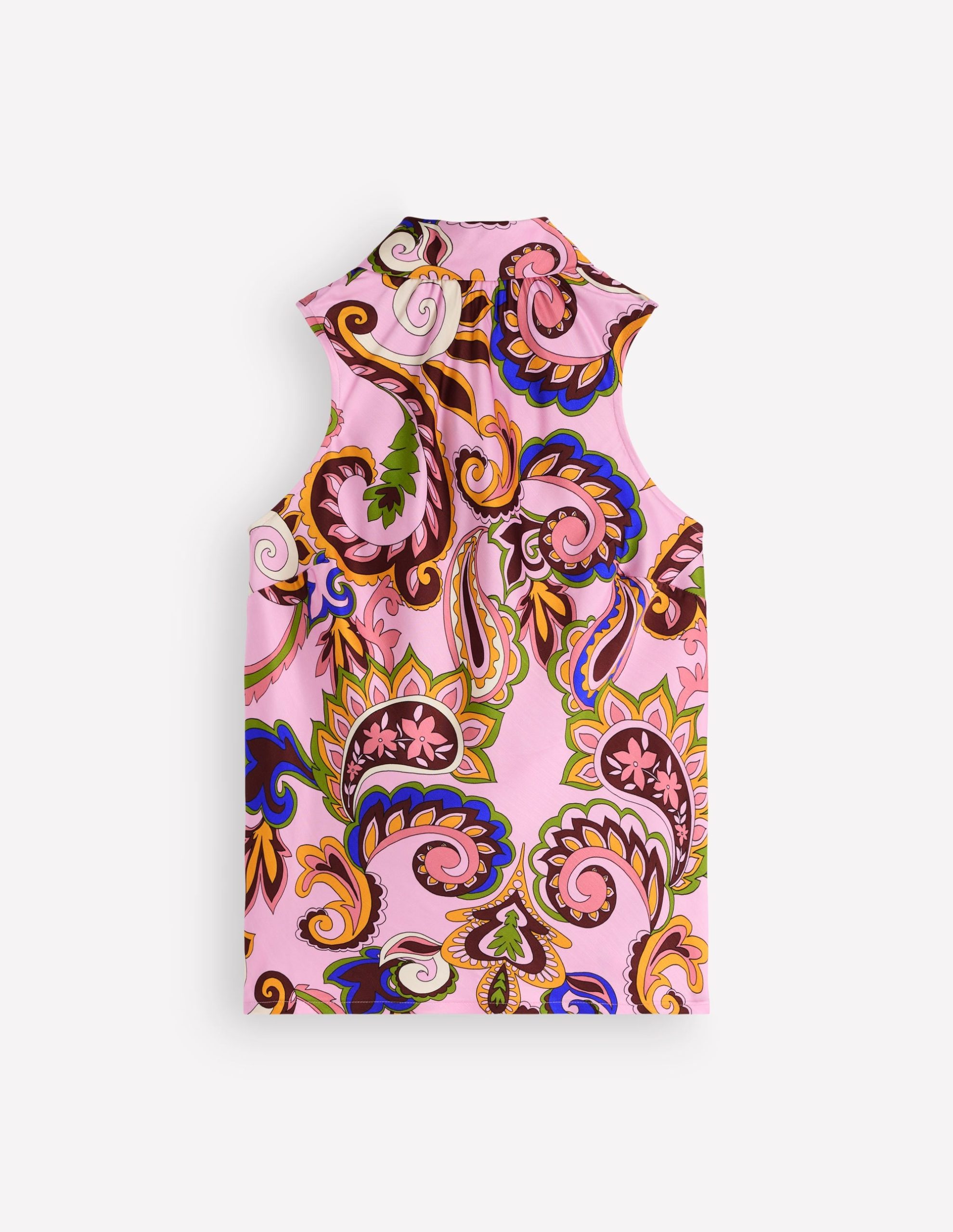 Satin Halterneck Top-Multi. Paisley Frenzy - Image 7