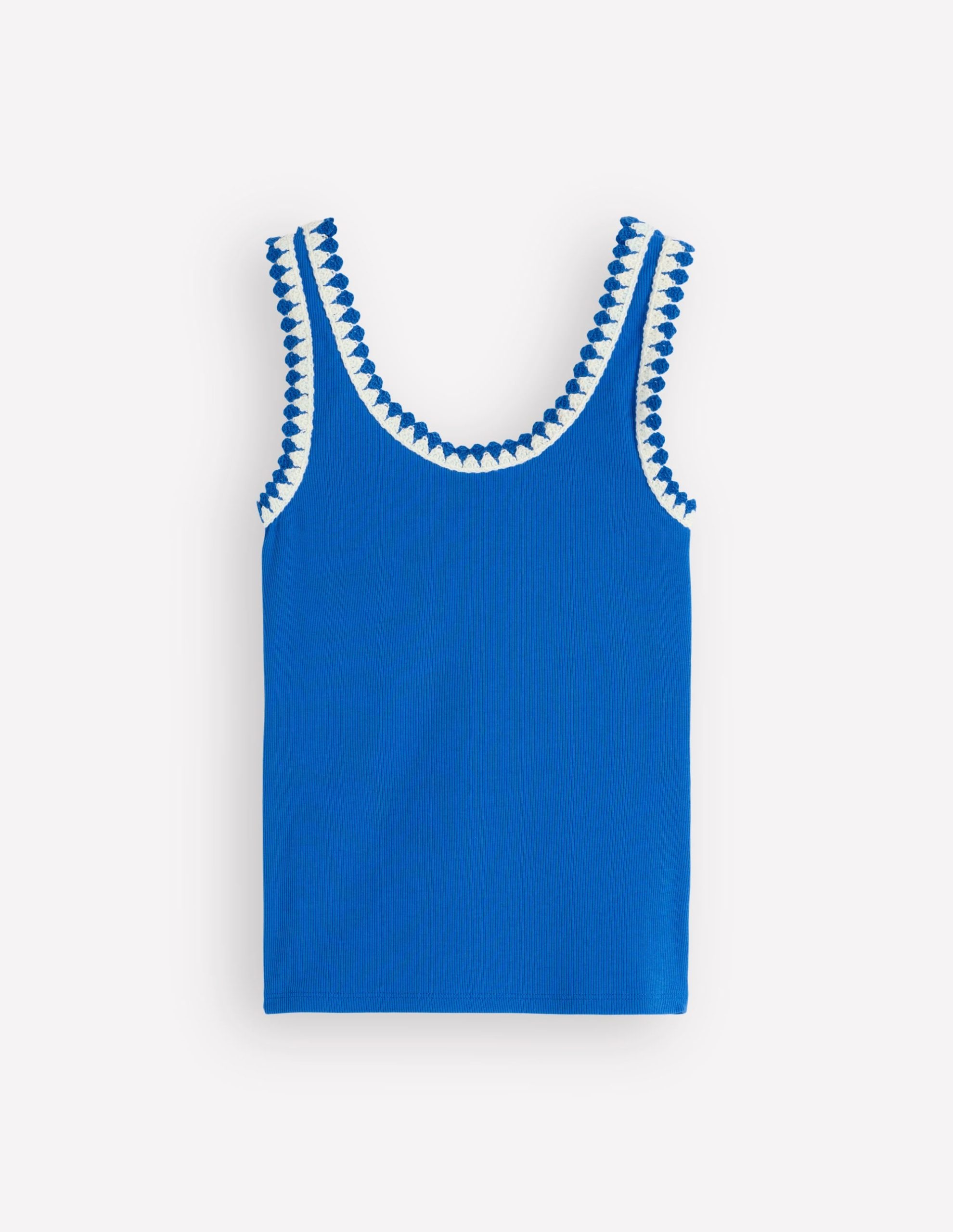 Maddie Trim Detail Vest-Kingfisher Blue - Image 6