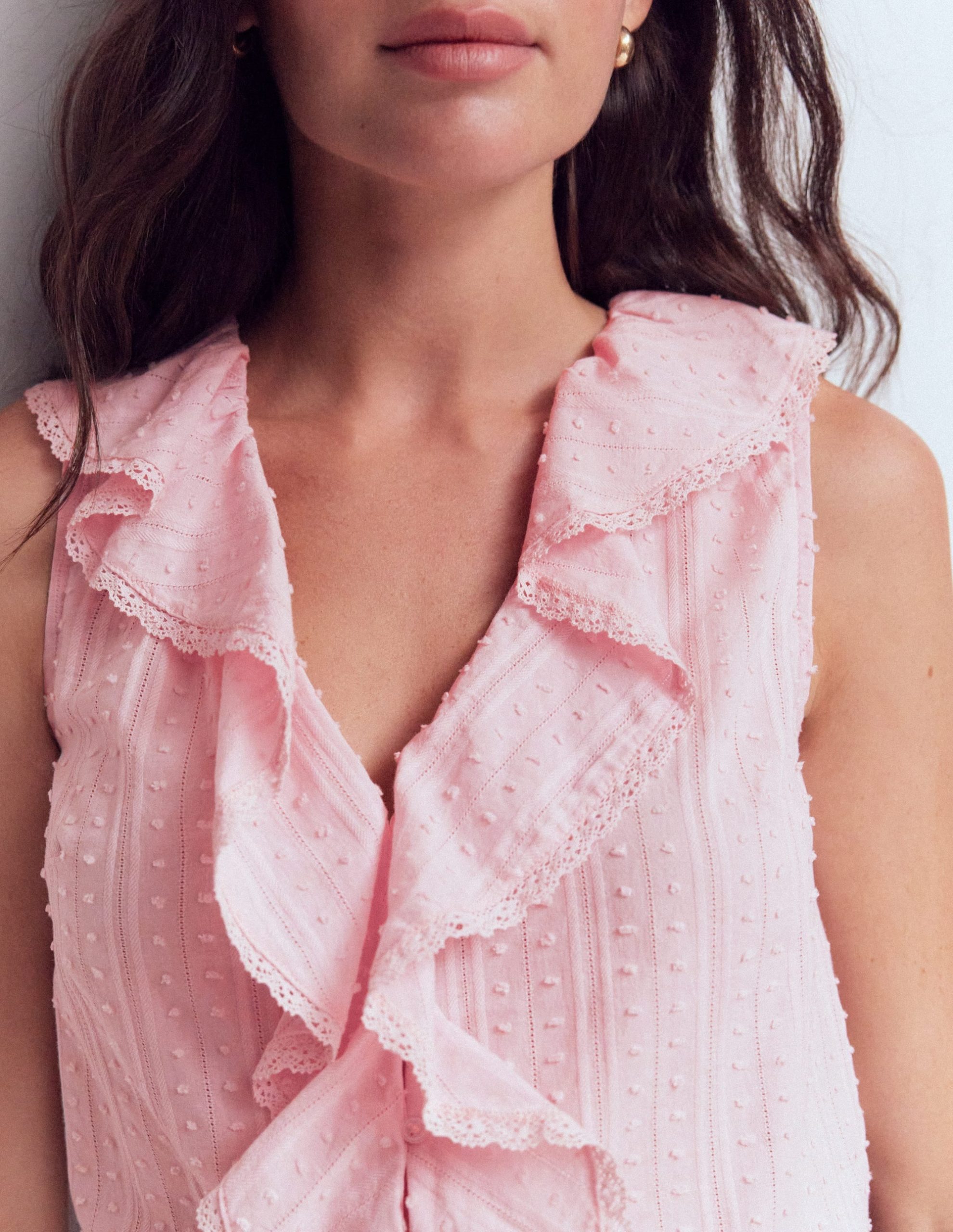 Eliza Sleeveless Top-French Pink - Image 2
