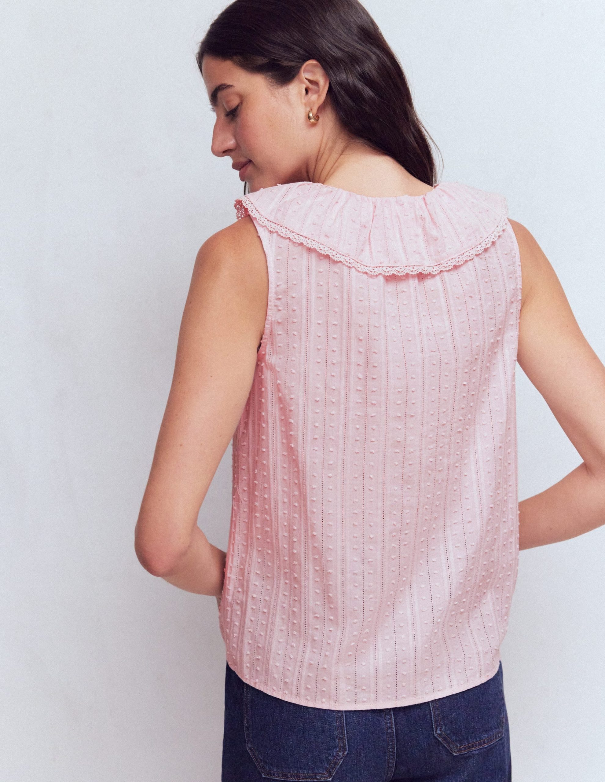 Eliza Sleeveless Top-French Pink - Image 3