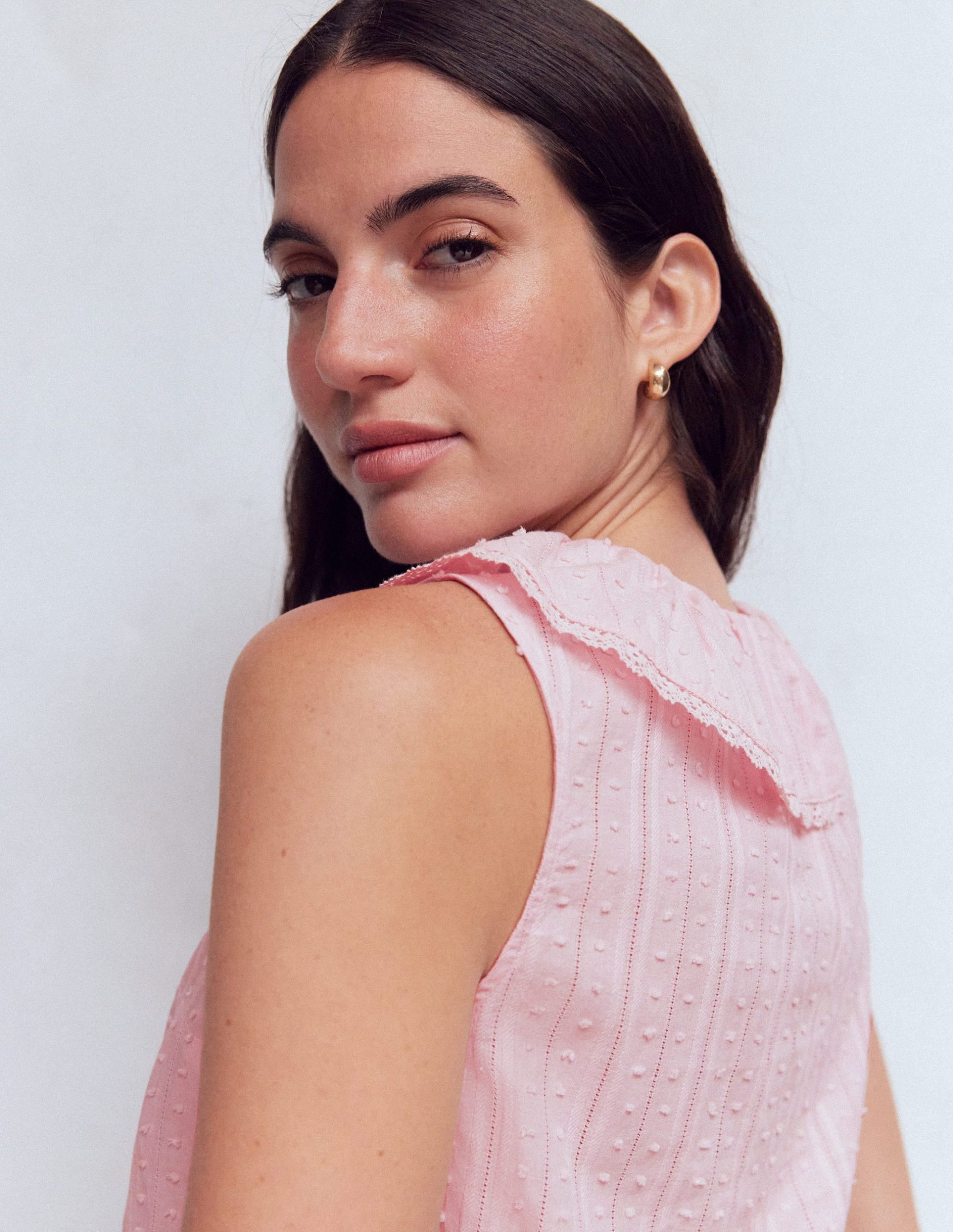 Eliza Sleeveless Top-French Pink - Image 5