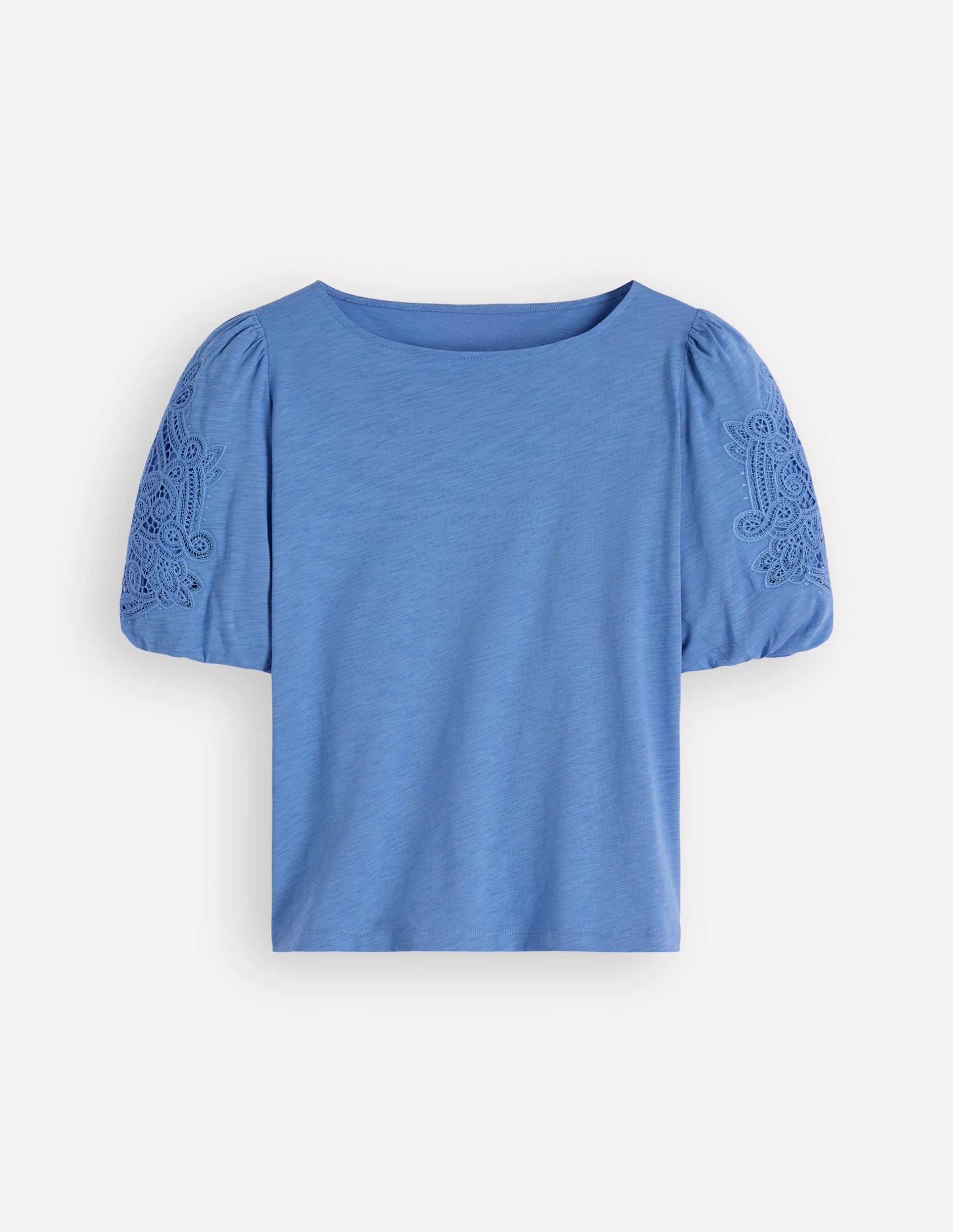 Tape Lace T-shirt-Forget Me Not Blue - Image 5