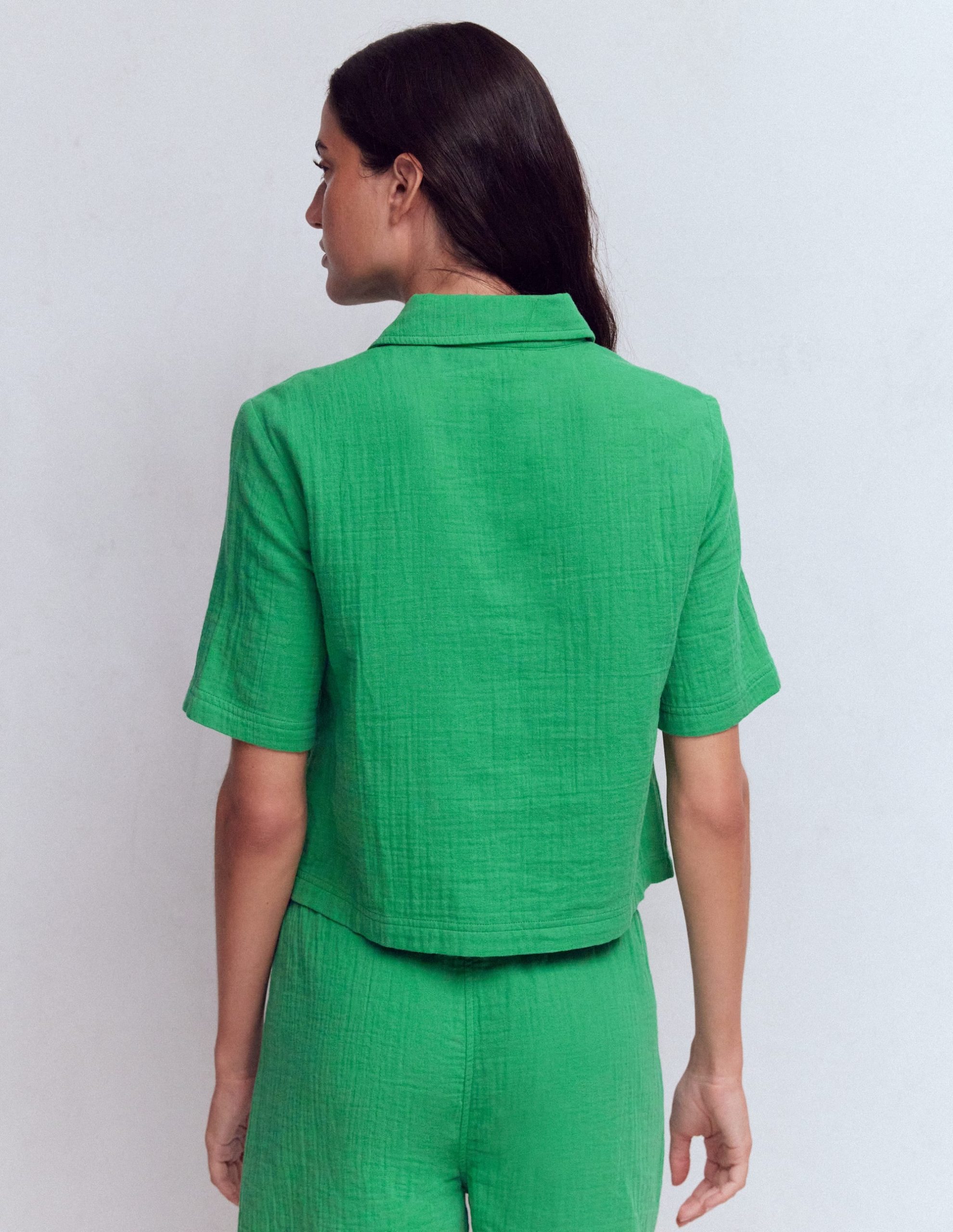 Double Cloth Shirt-Leprechaun Green - Image 3