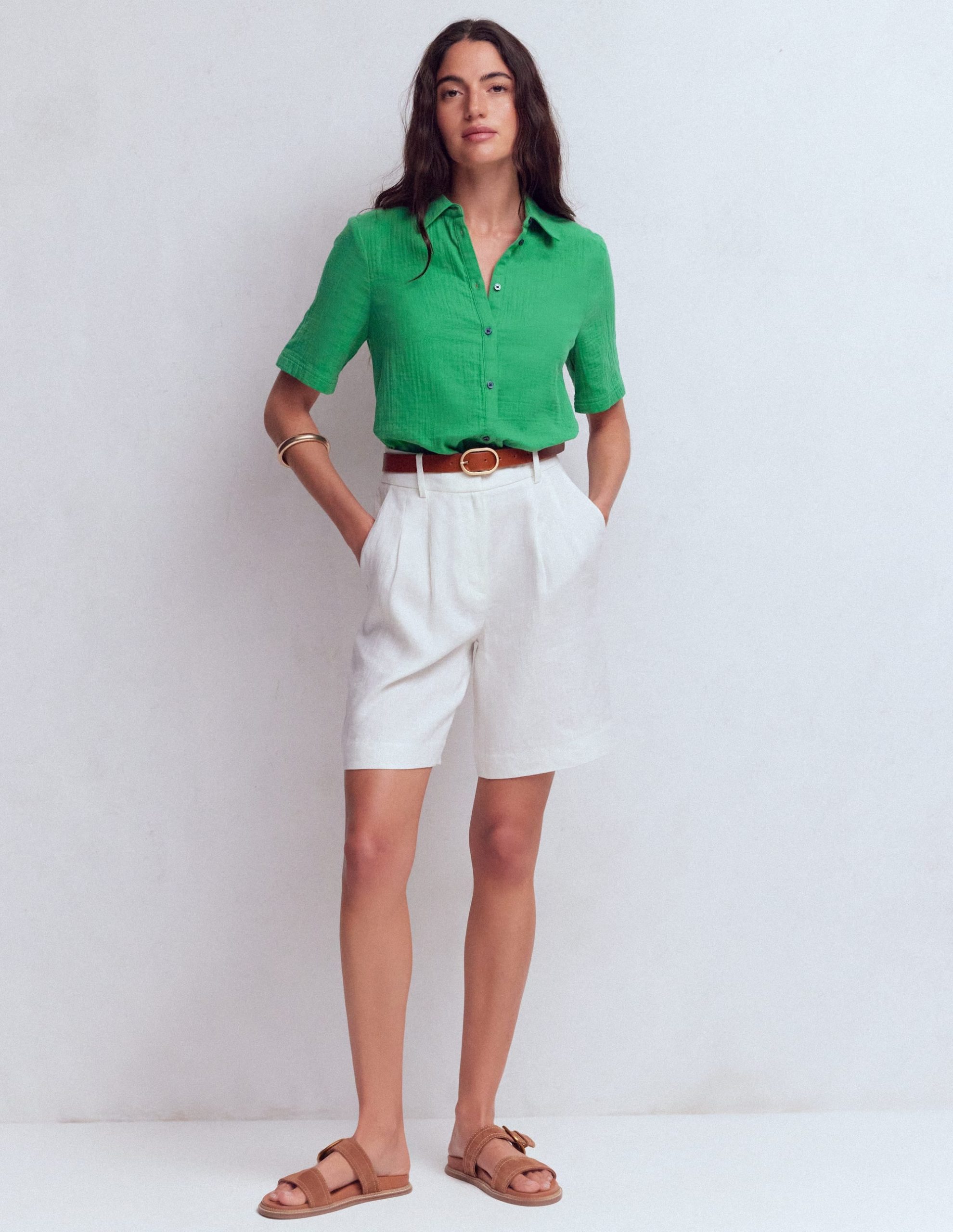 Double Cloth Shirt-Leprechaun Green - Image 5