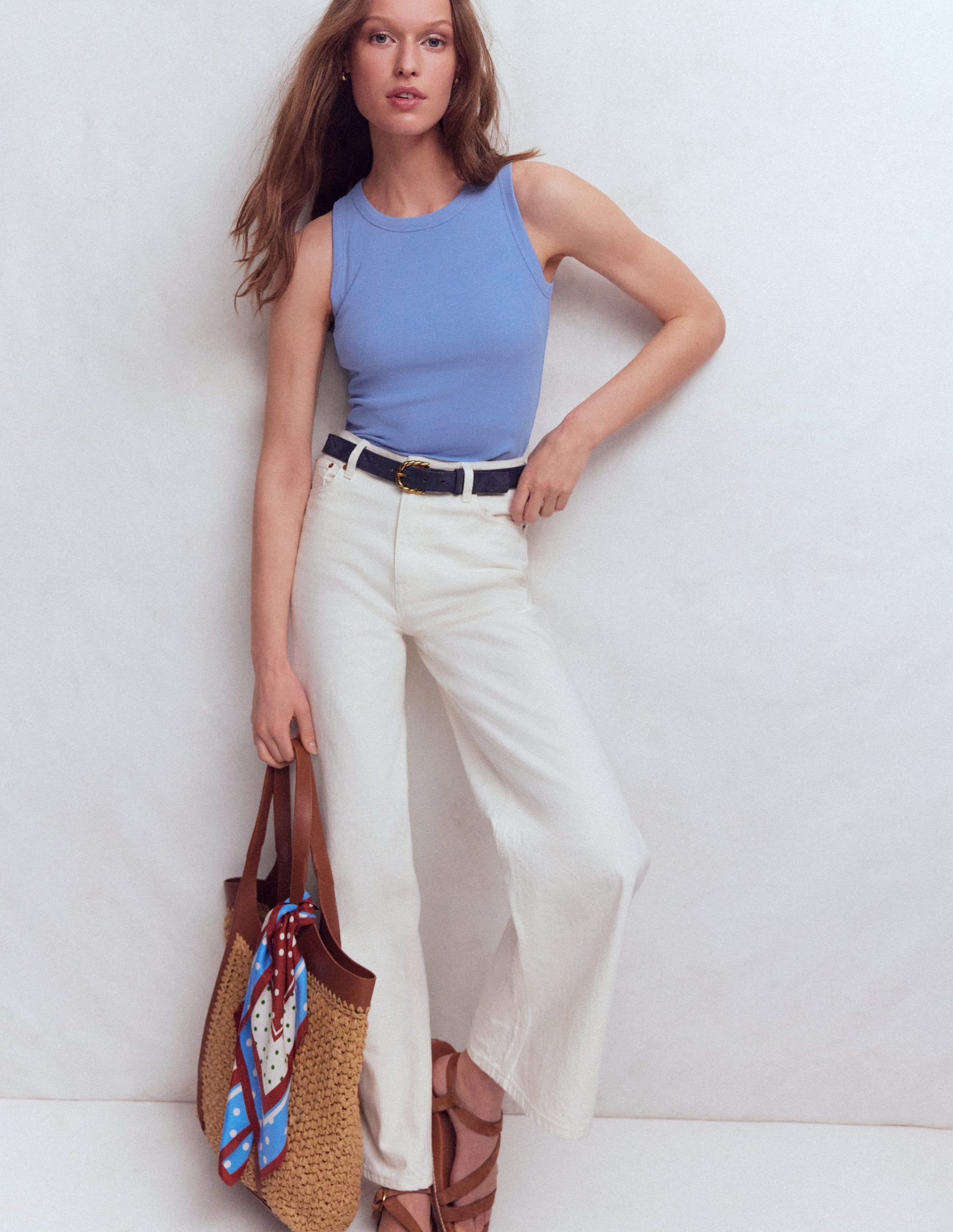 Ribbed Racer Vest-Cabin Blue - Image 4