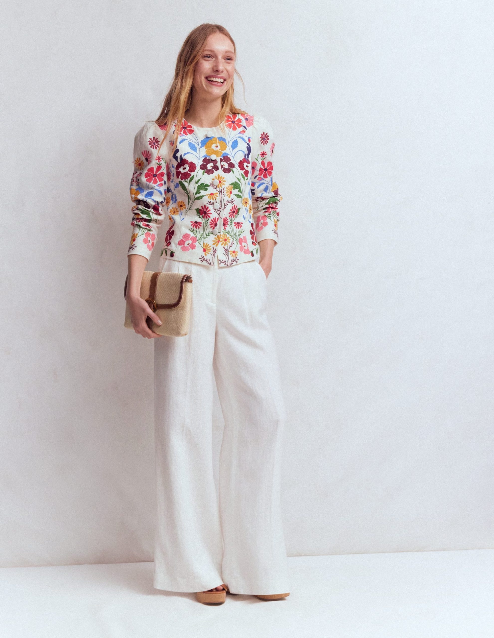 Salisbury Puff Sleeve Jacket-Multi. Embroidery - Image 5