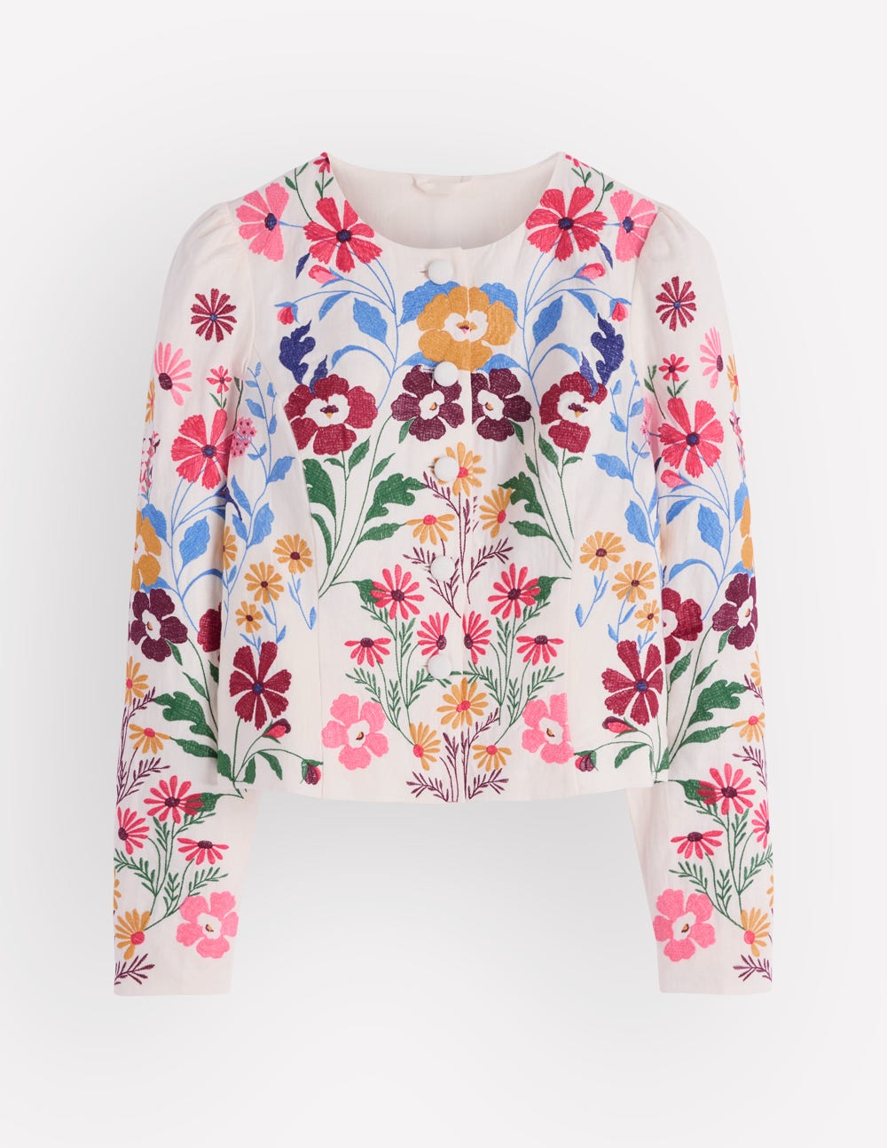 Salisbury Puff Sleeve Jacket-Multi. Embroidery - Image 7