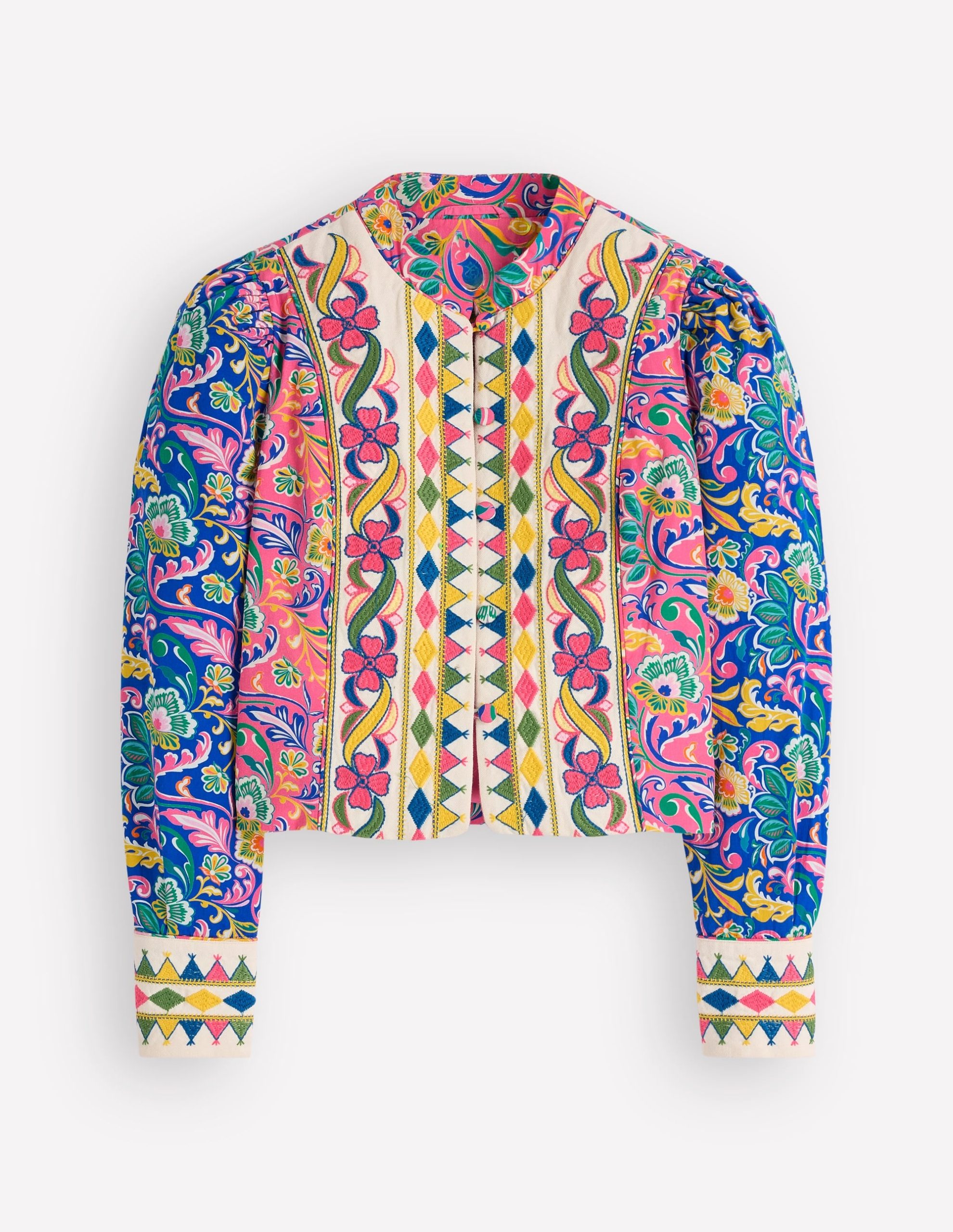 Printed Trim Jacket-Multi. Enchanting Bouquet - Image 9