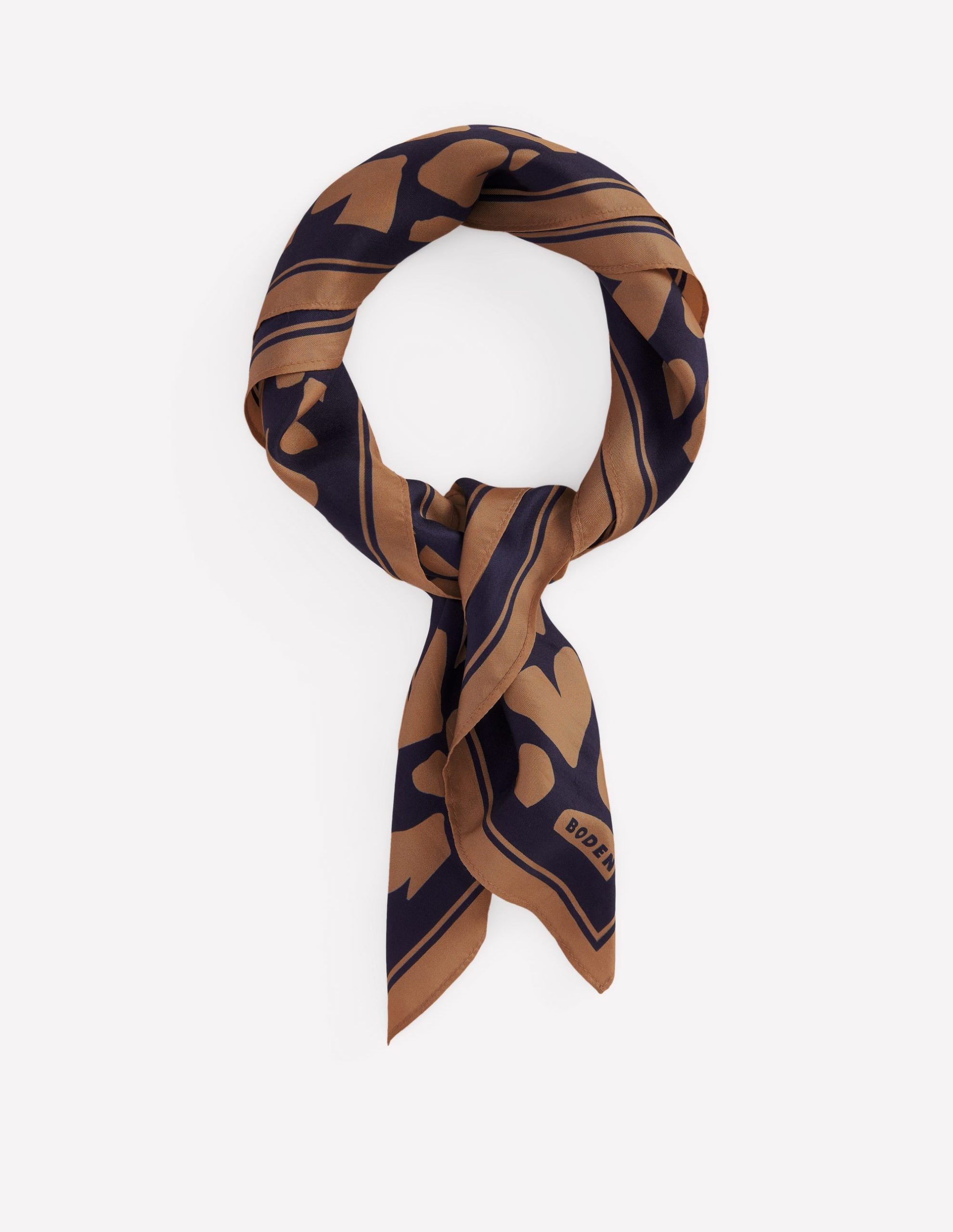Elisabeth Silk Square Scarf-Heart Scatter