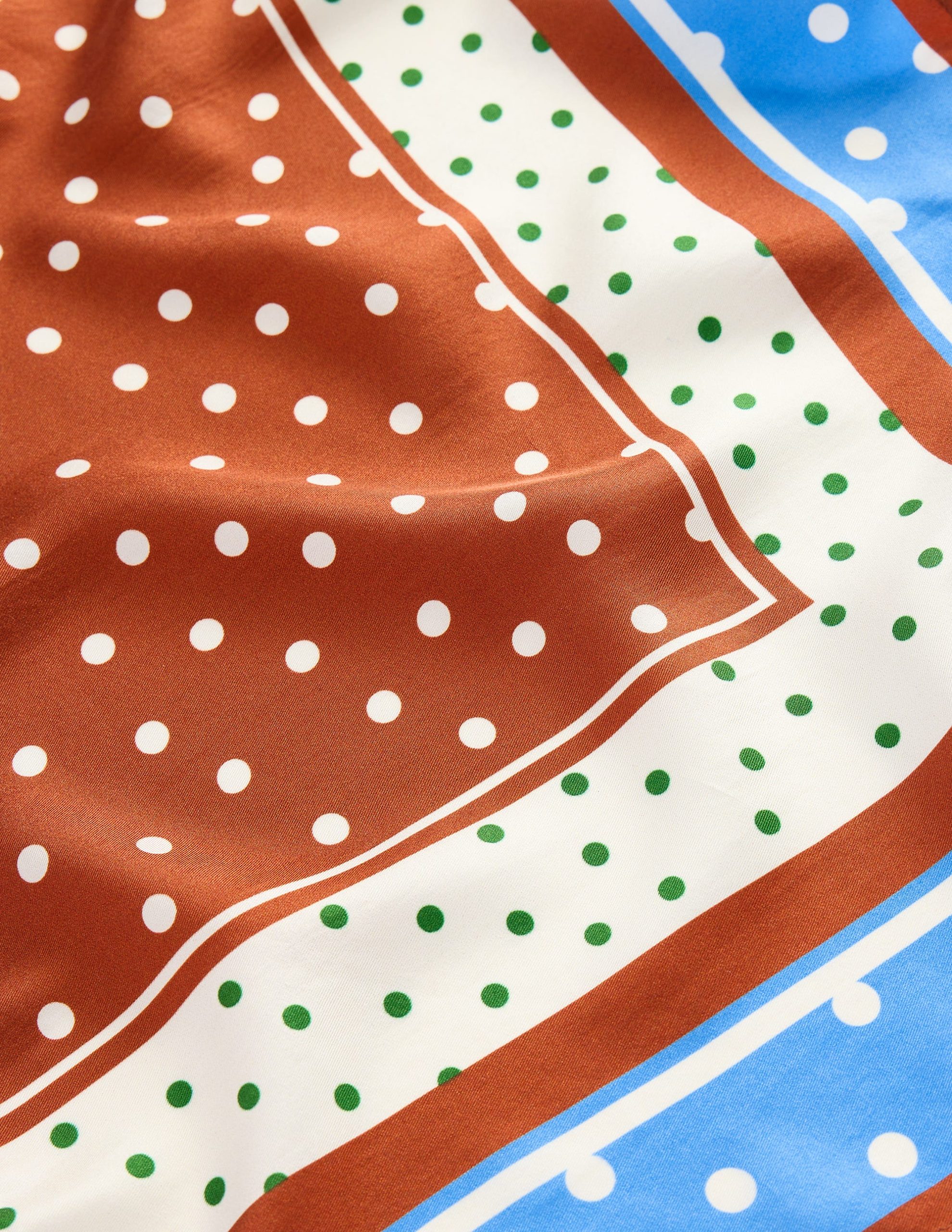 Elisabeth Silk Square Scarf-Multi. Painted Dot - Image 3