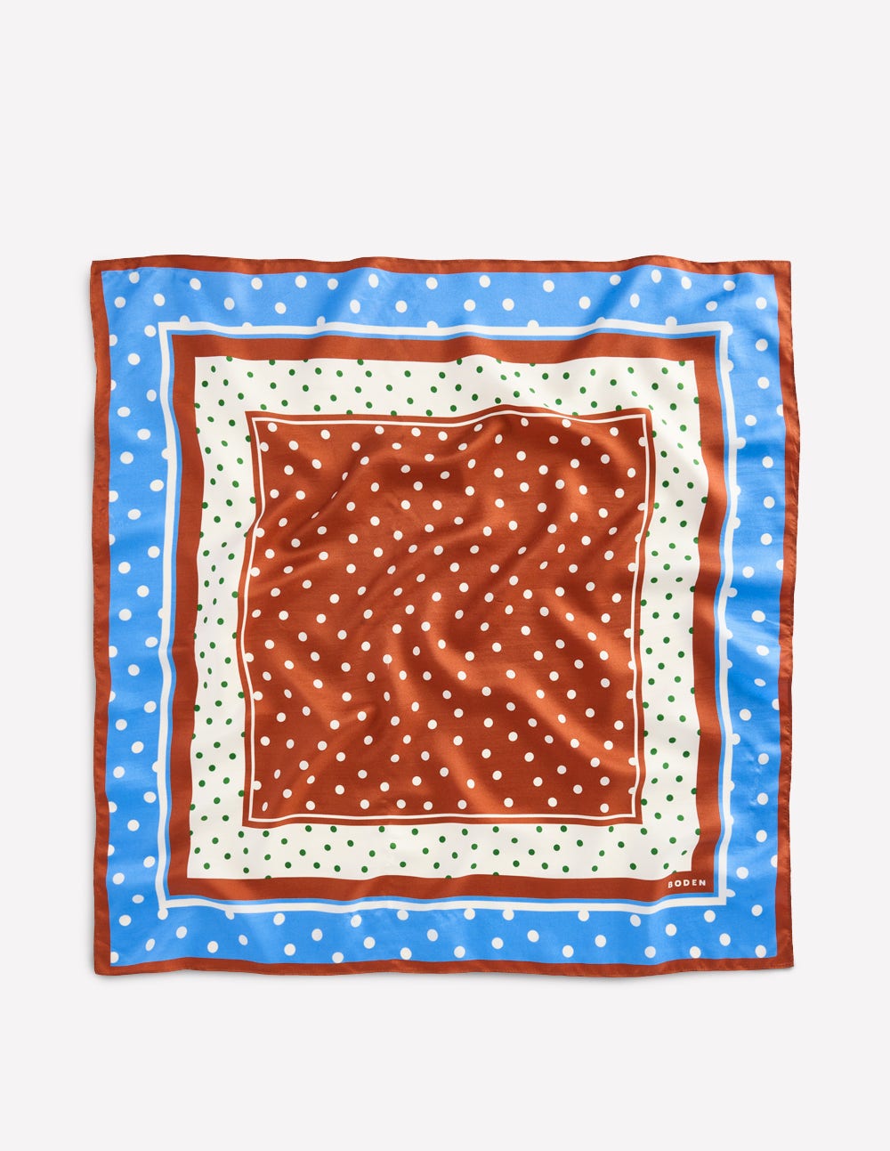 Elisabeth Silk Square Scarf-Multi. Painted Dot - Image 4
