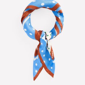 Elisabeth Silk Square Scarf-Multi. Painted Dot
