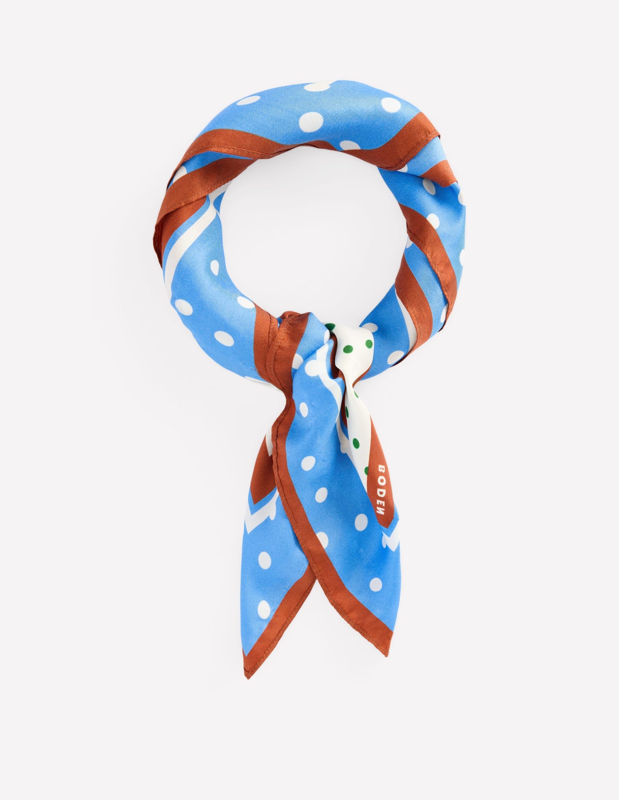 Elisabeth Silk Square Scarf-Multi. Painted Dot