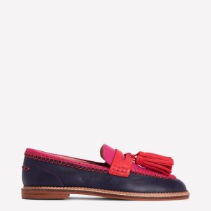 Nya Penny Loafers-Colourblock Tassel