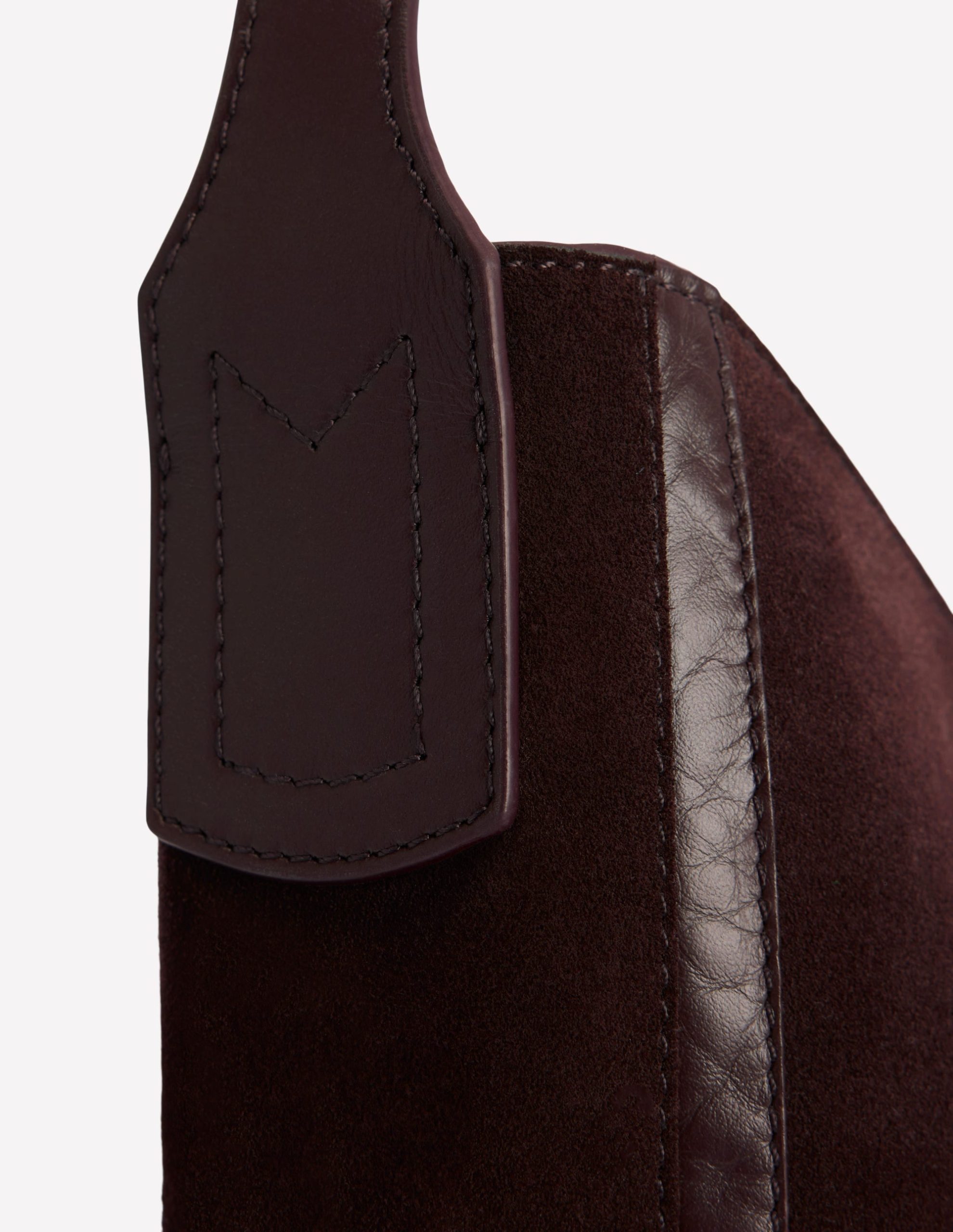 Suede Hobo Bag-Bitter Chocolate - Image 6