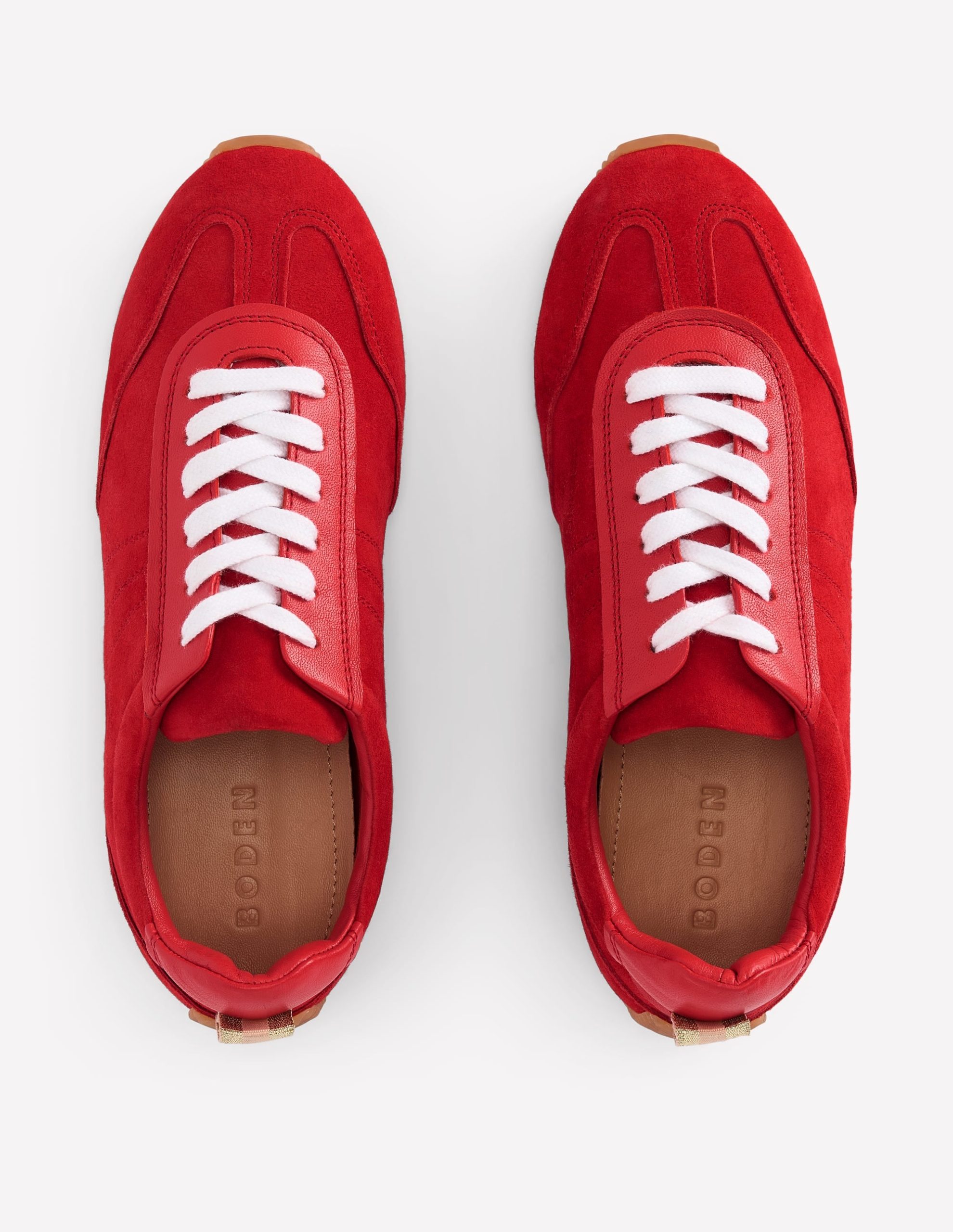 Delphine Slim Sole Trainers-Red - Image 7
