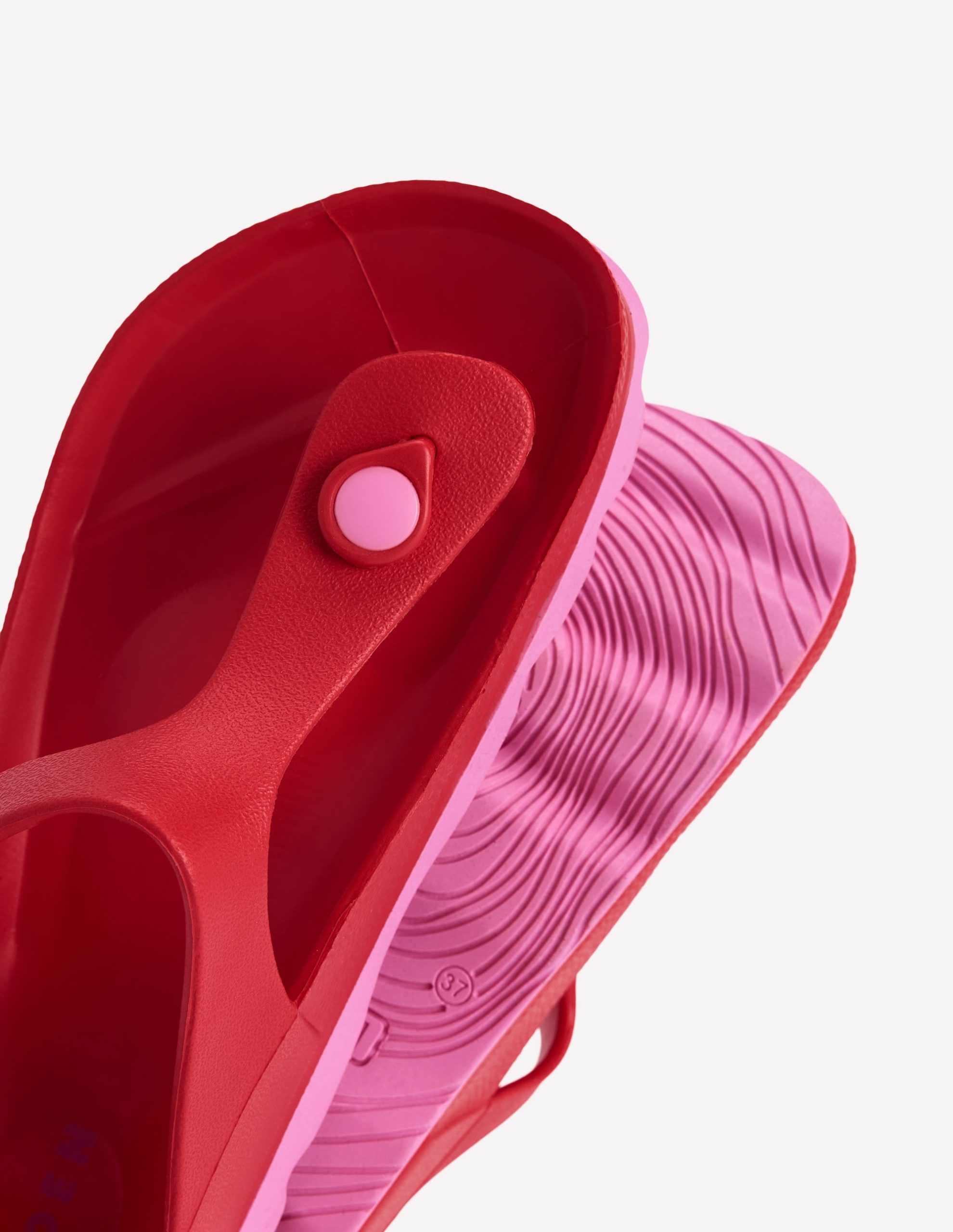 Lyla Toe Post Sandals-Red/Pink - Image 4