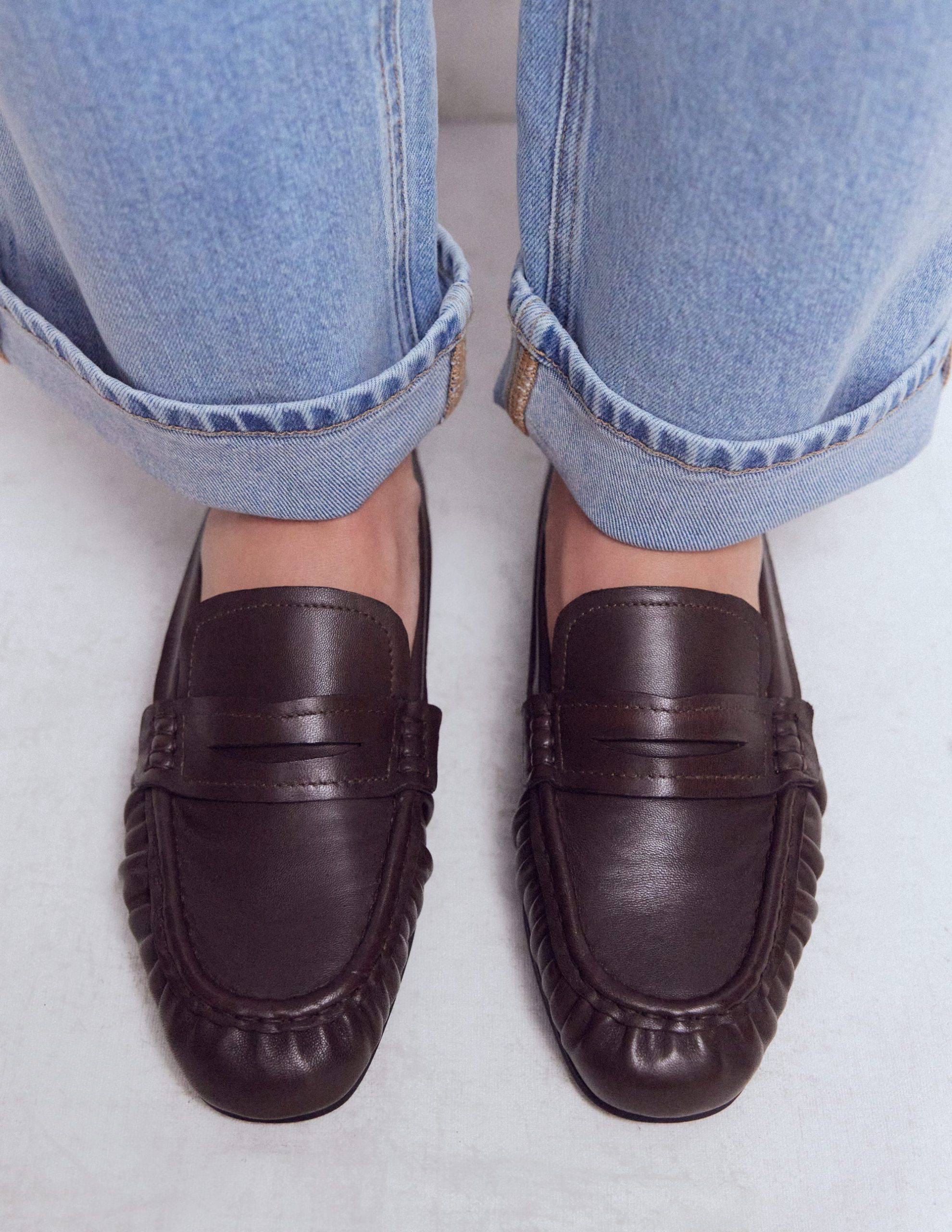 Super Soft Flexi Loafer-Bitter Chocolate - Image 3