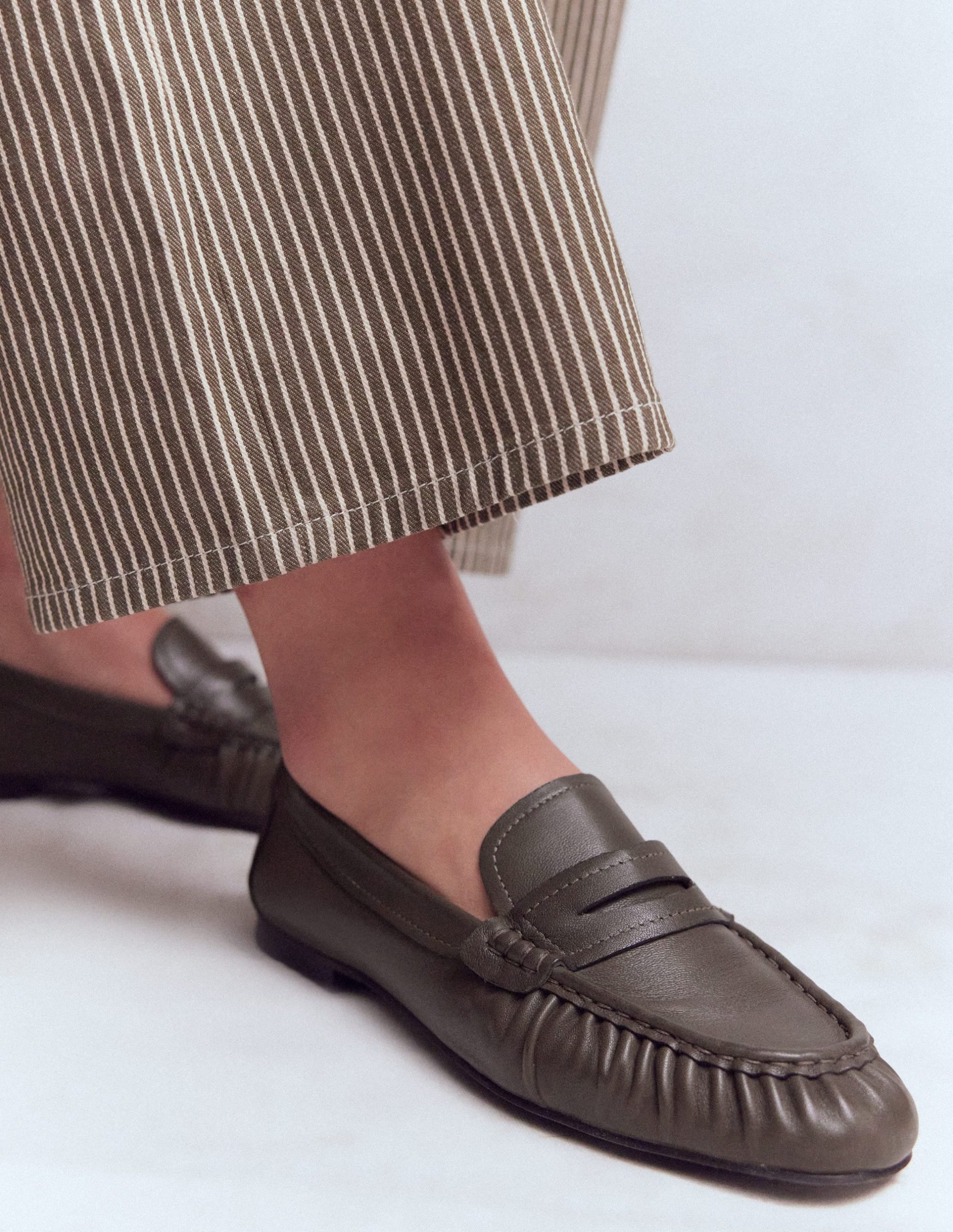 Super Soft Flexi Loafer-Deep Olive - Image 2