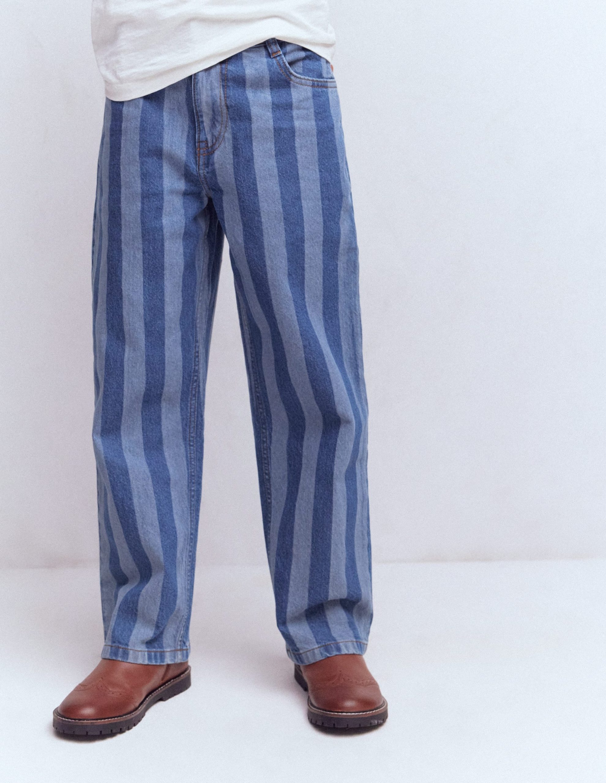 Relaxed Straight Jeans-Stripe Shadow - Image 2