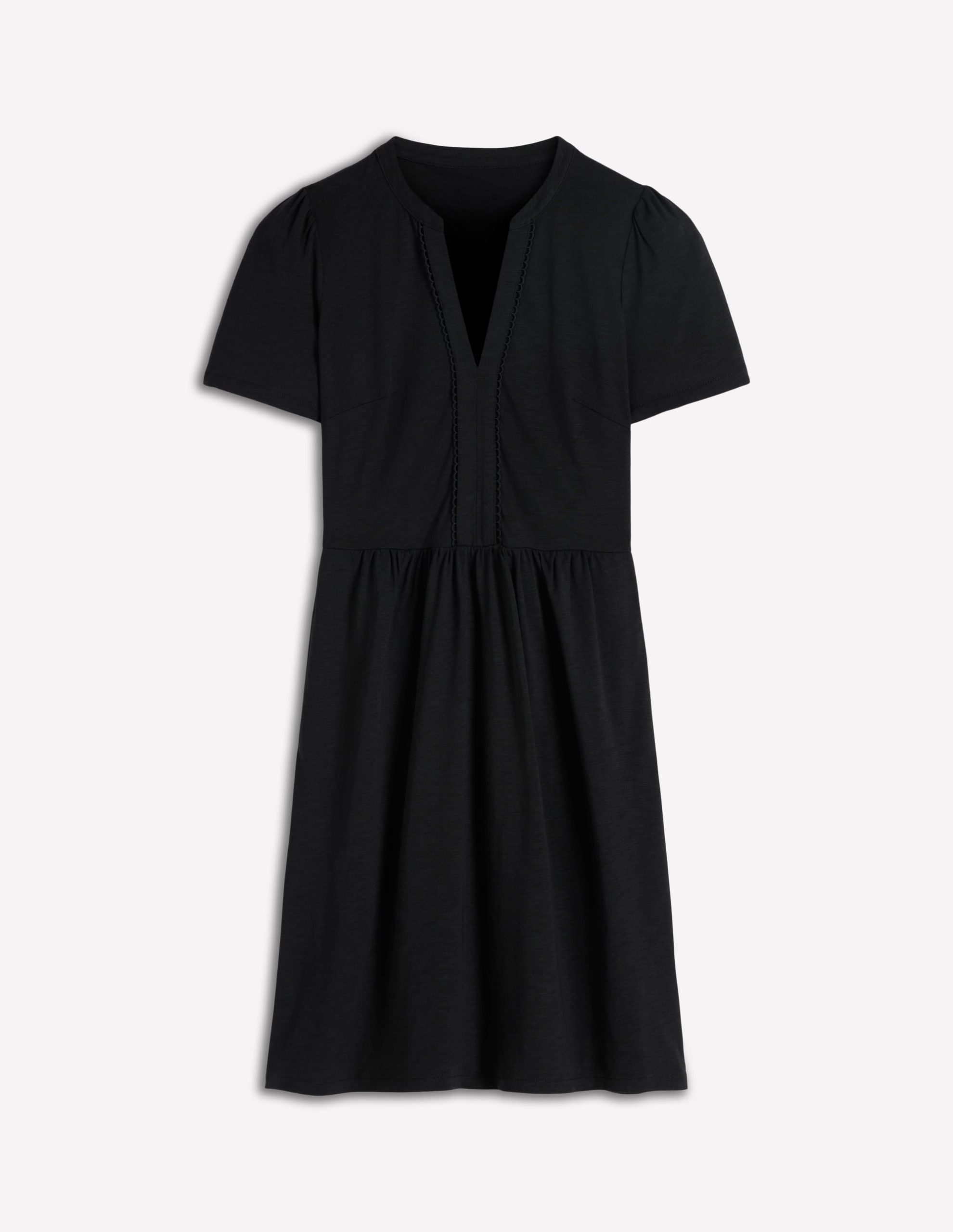 Naomi Short Sleeve Dress-Black - Image 5