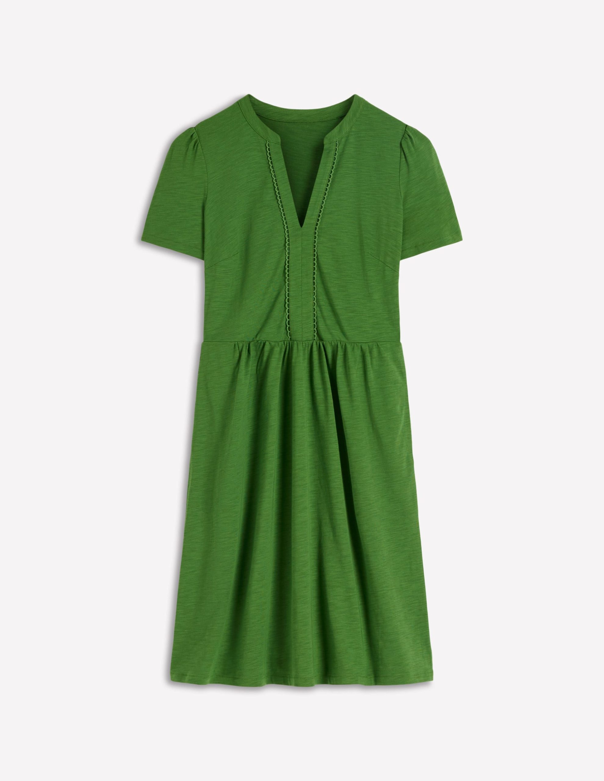 Naomi Short Sleeve Dress-Promenade Green - Image 6