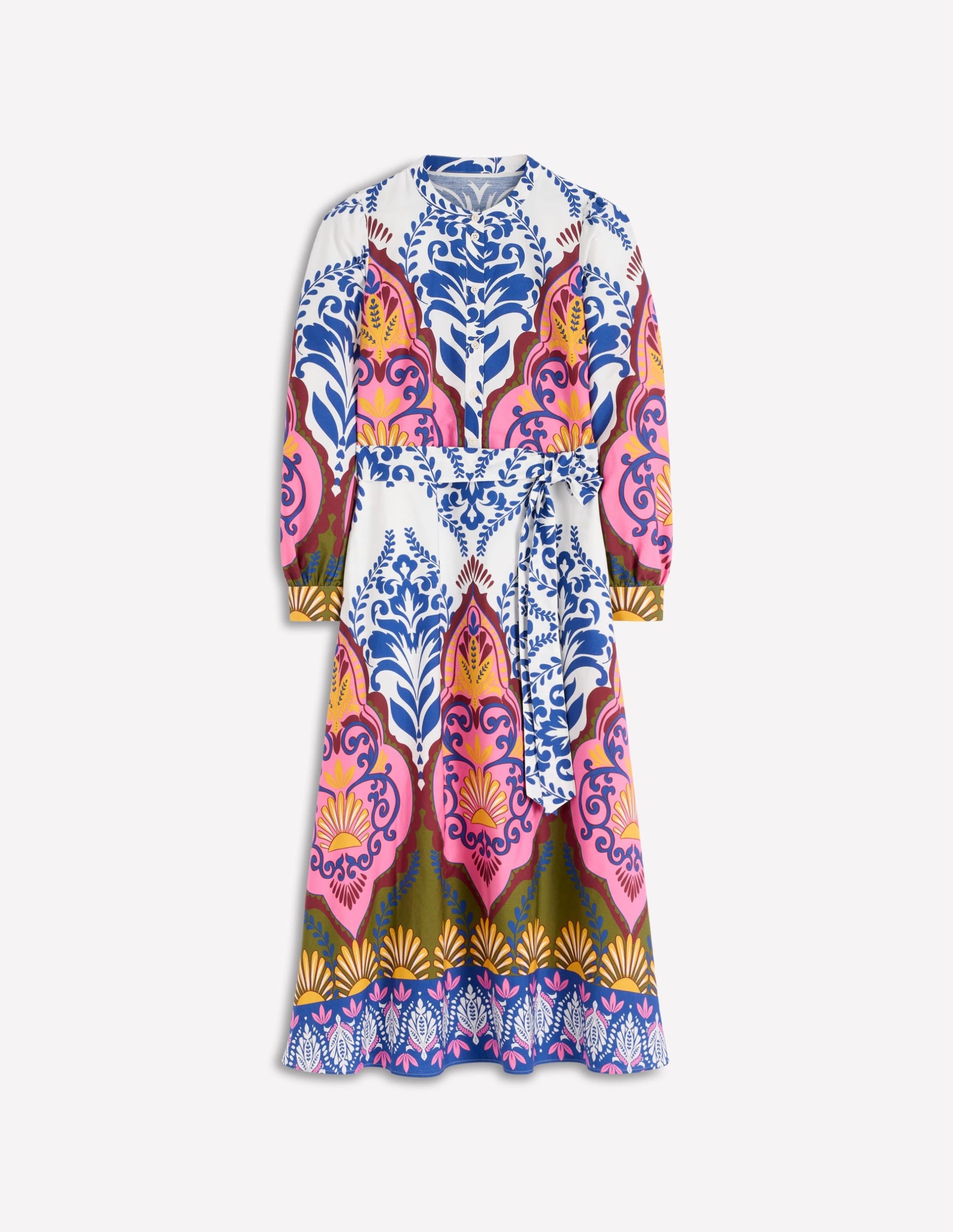 Ava Cotton Midi Dress-Multi. Ornamental Garden - Image 7