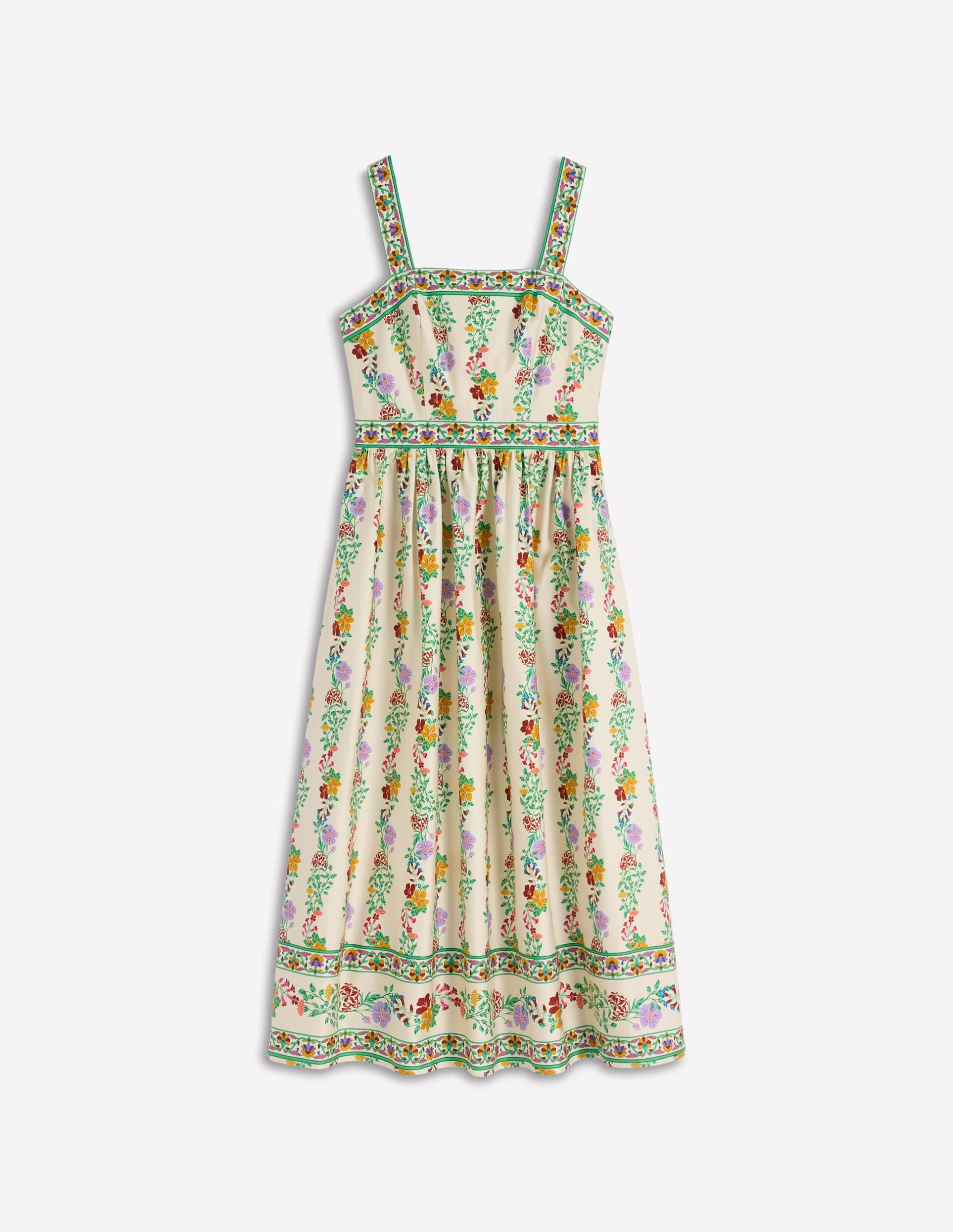 Square Neck Occasion Dress-Ivory. Blossom Trail - Image 9