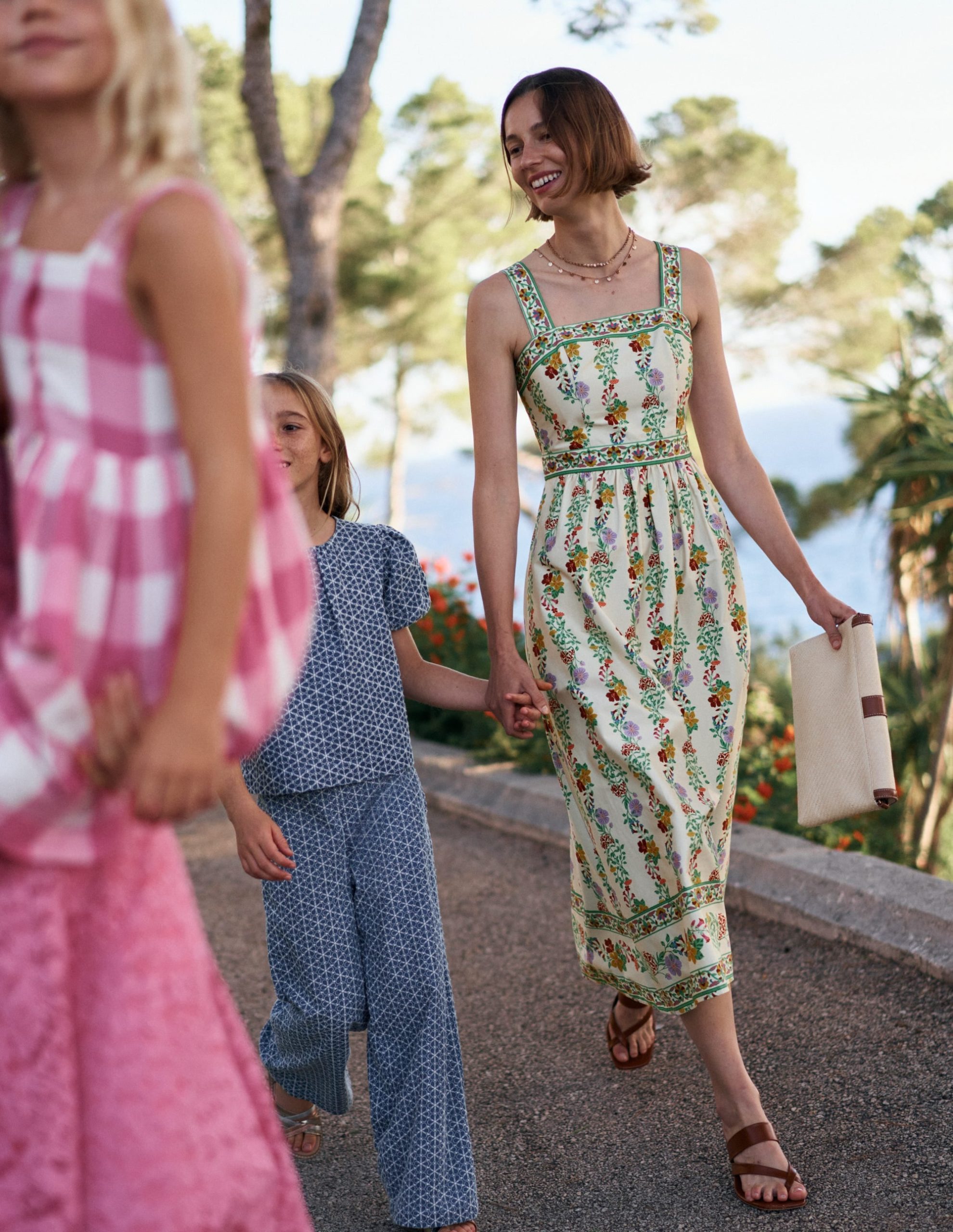 Square Neck Occasion Dress-Ivory. Blossom Trail - Image 8