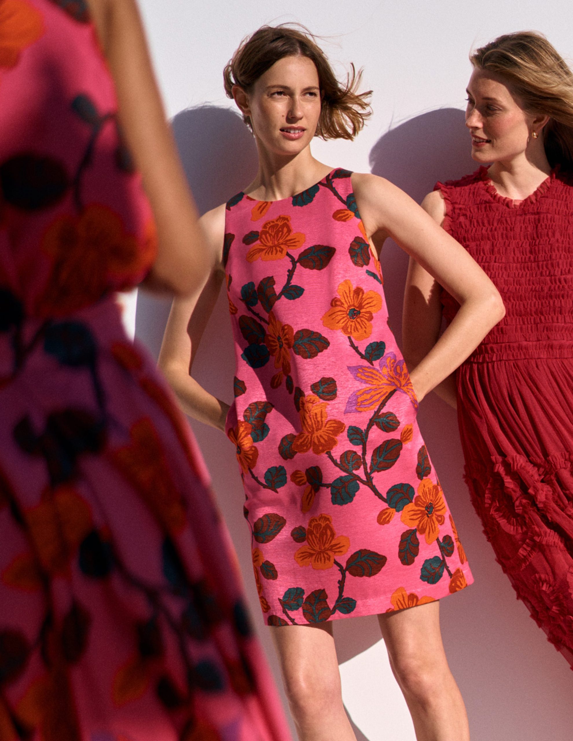 Classic Shift Dress-Pink. Elaborate Blossom - Image 6