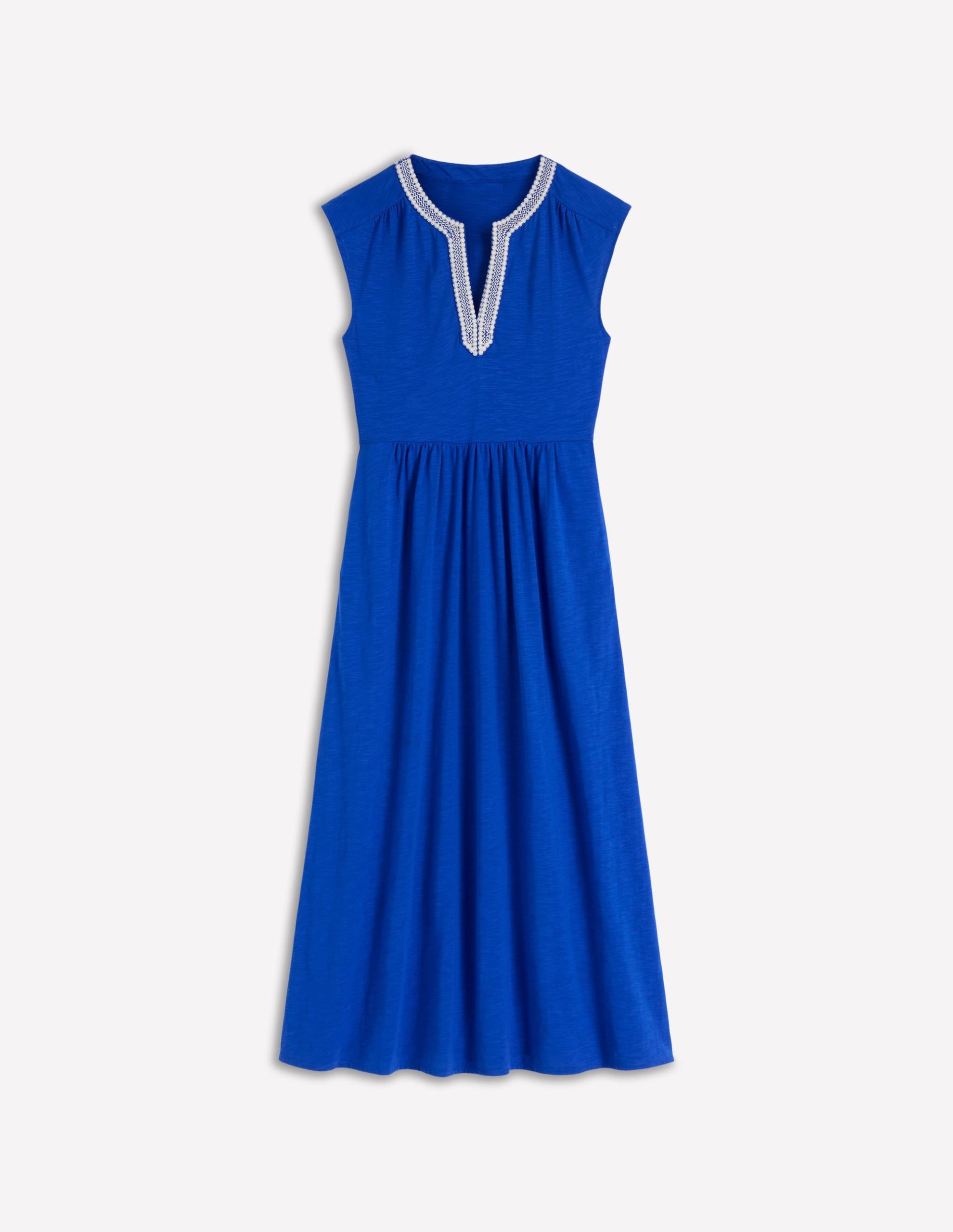 May Jersey Midi Dress-Bright Blue - Image 6