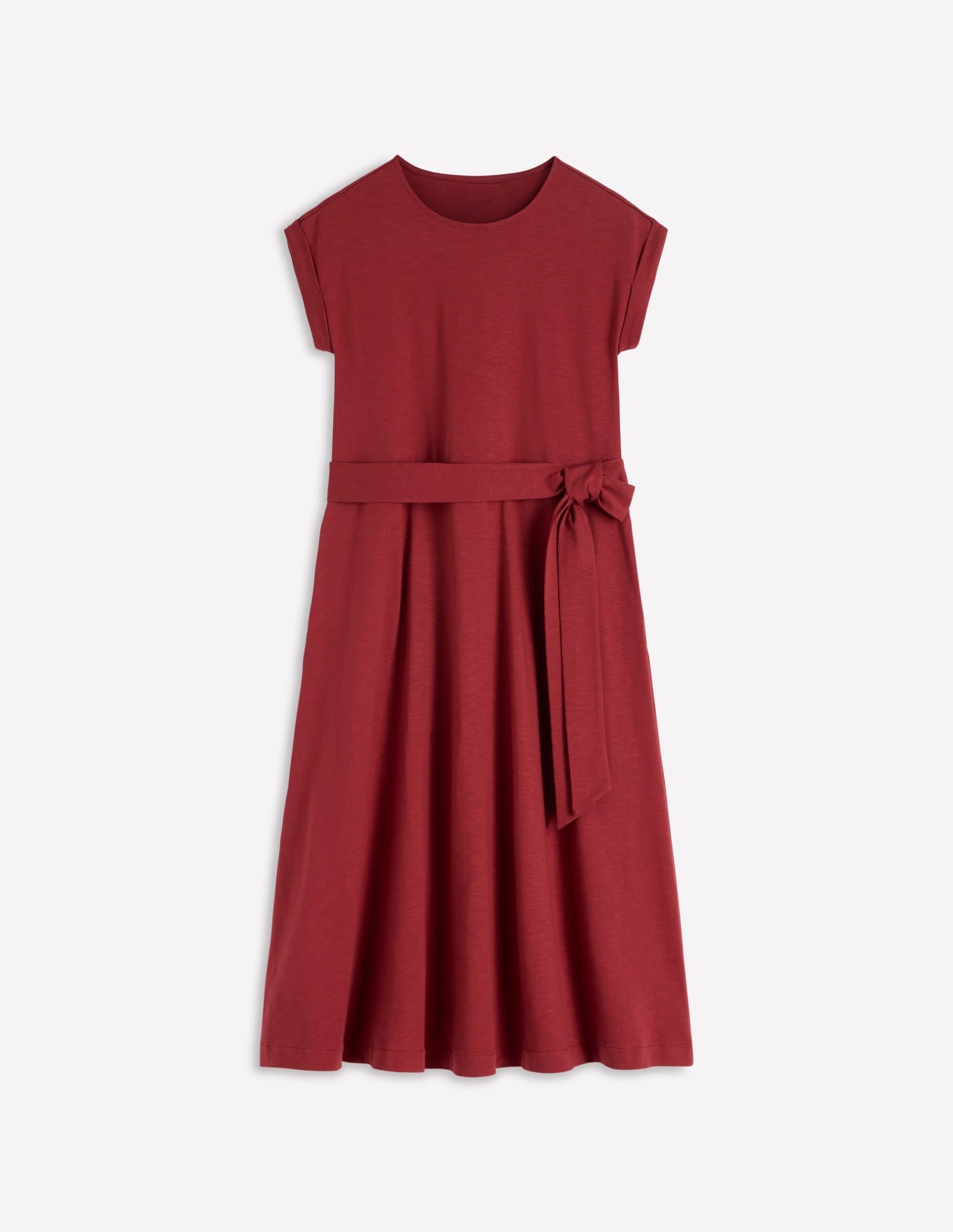 Eve Jersey Midi Dress-Rich Chestnut - Image 5